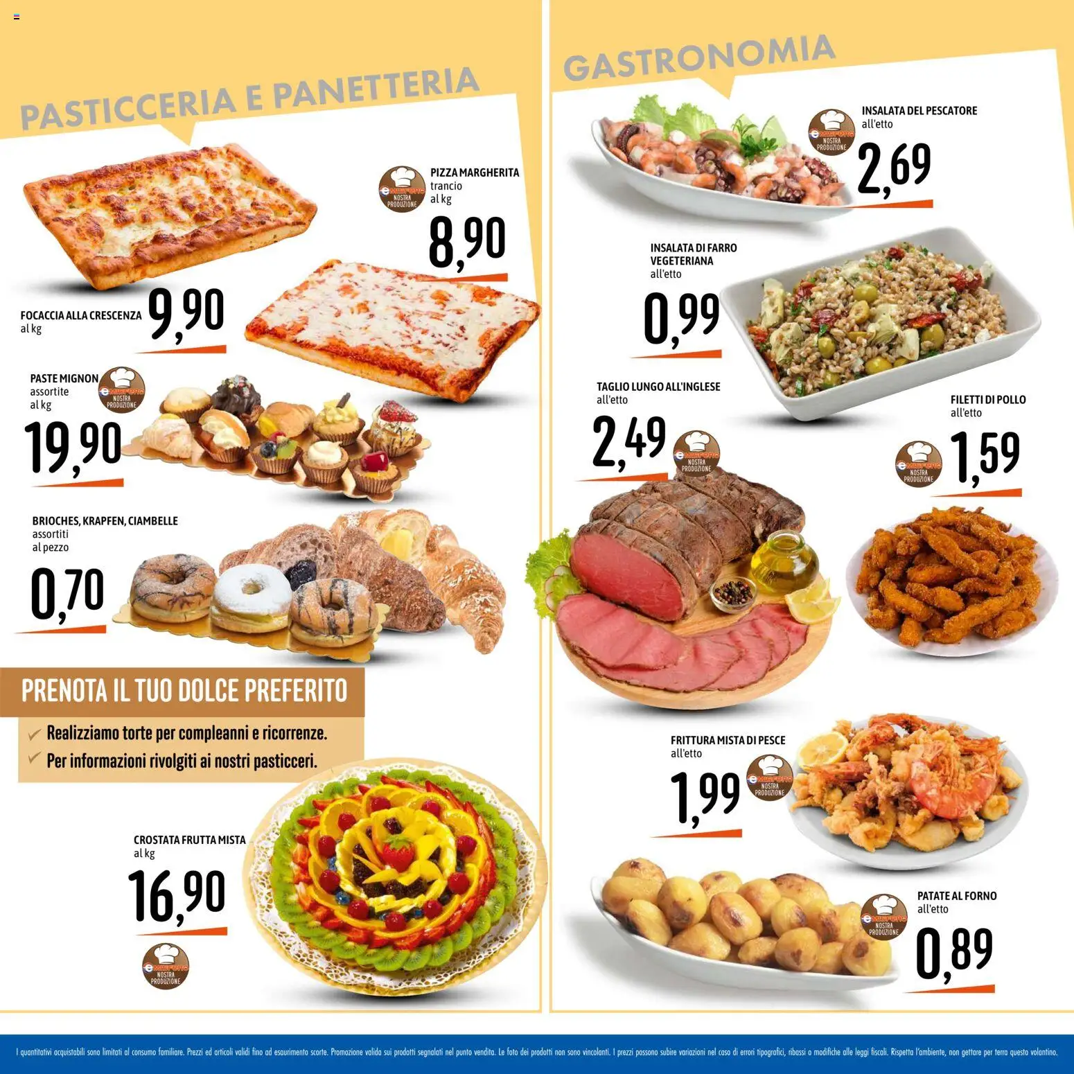 Volantino Emisfero del 09/07/2026 | Pagina: 10 | Prodotti: Pizza, Pollo, Insalata, Farro
