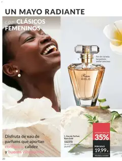 Vista previa Eau de Parfum Rare Gold, 50 ml Eau de Parfum Rare Gold with notes of orange blossom, bergamot, and precious amber. válido desde el 01.05.2026 | Página: 20 | Productos: Perfume, Eau de parfum