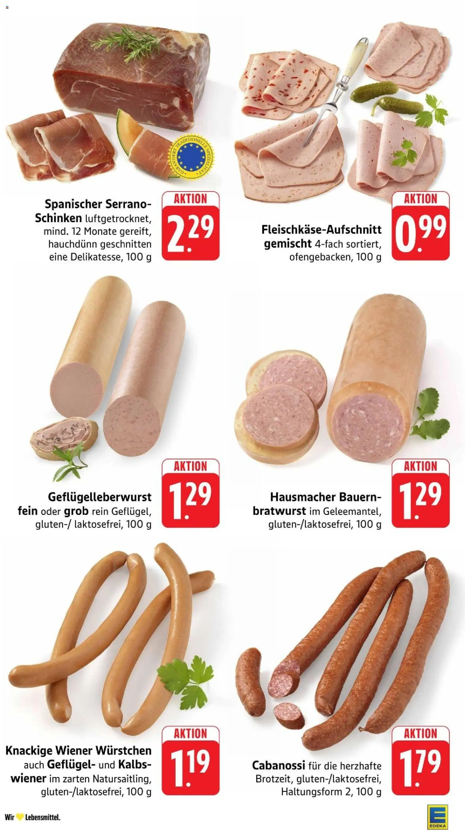 Edeka Prospekt Stuttgart – gültig ab 10.08.2026 | Seite: 6 | Produkte: Wiener wurstchen, Bratwurst, Schinken