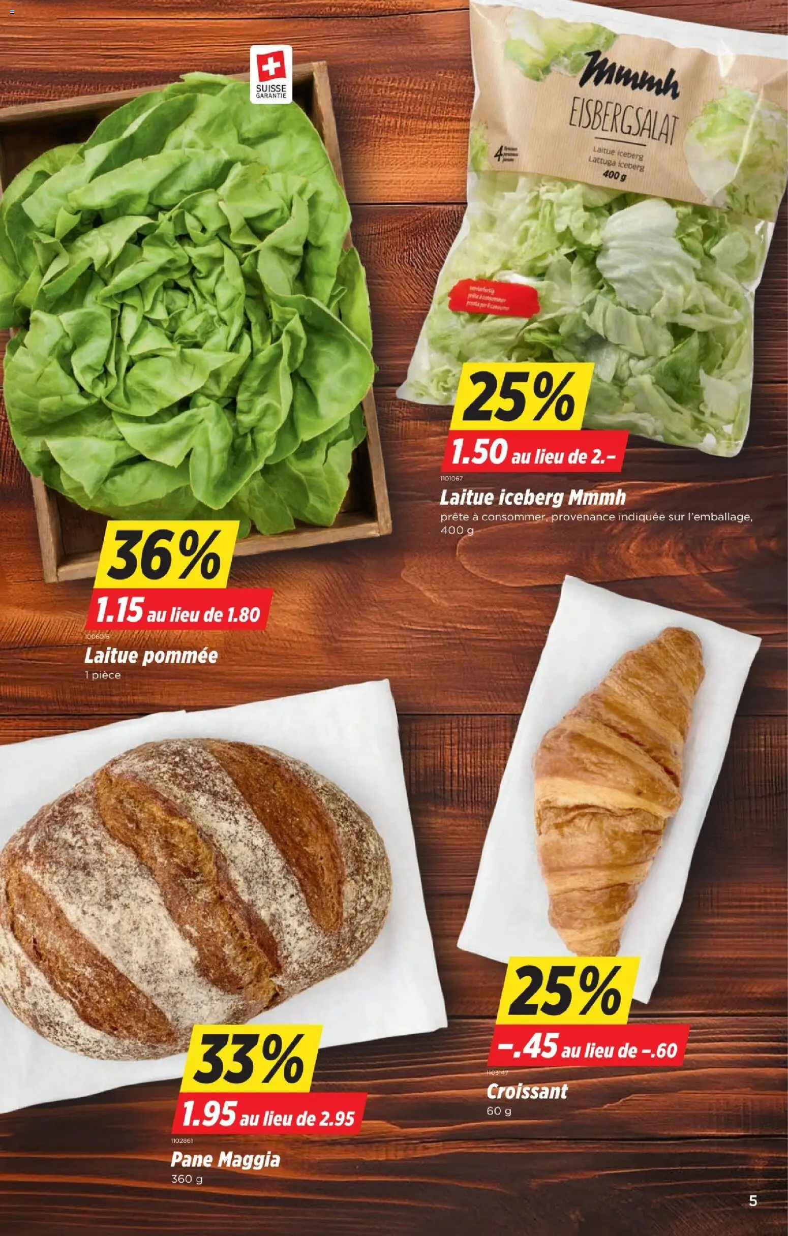 Denner aktionen FR – gültig ab 23.07.2026 | Seite: 5 | Produkte: Pane, Butter