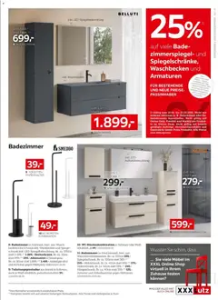 XXXLutz Möbeleinkauf ab 15.09.2026 gültig | Seite: 17 | Produkte: Schrank, Waschbecken, Spiegel