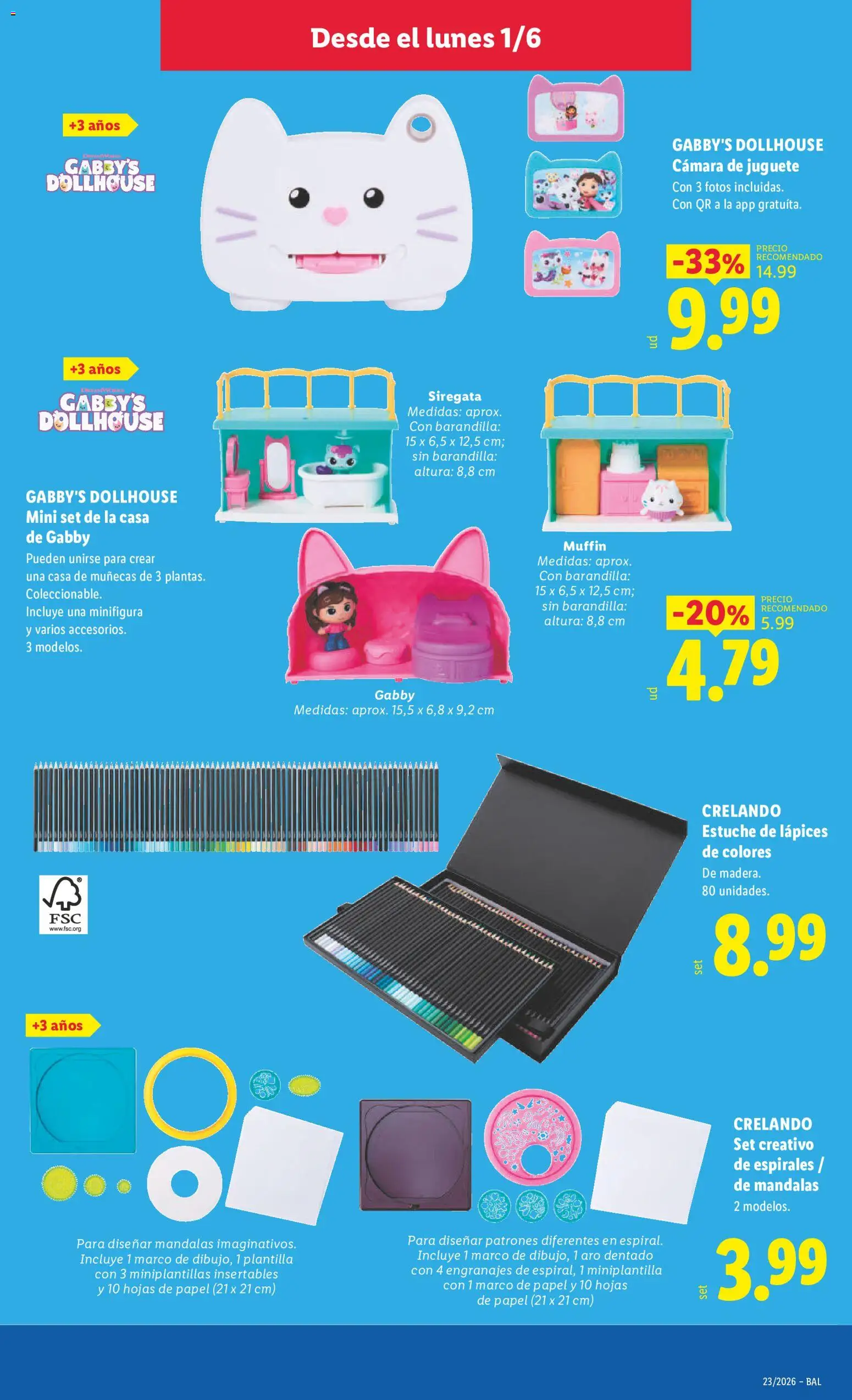 Lidl folleto de bazar Illes Balears │ válido desde el 01.06.2026 | Página: 17 | Productos: Casa de muñecas, Cámara, Marco