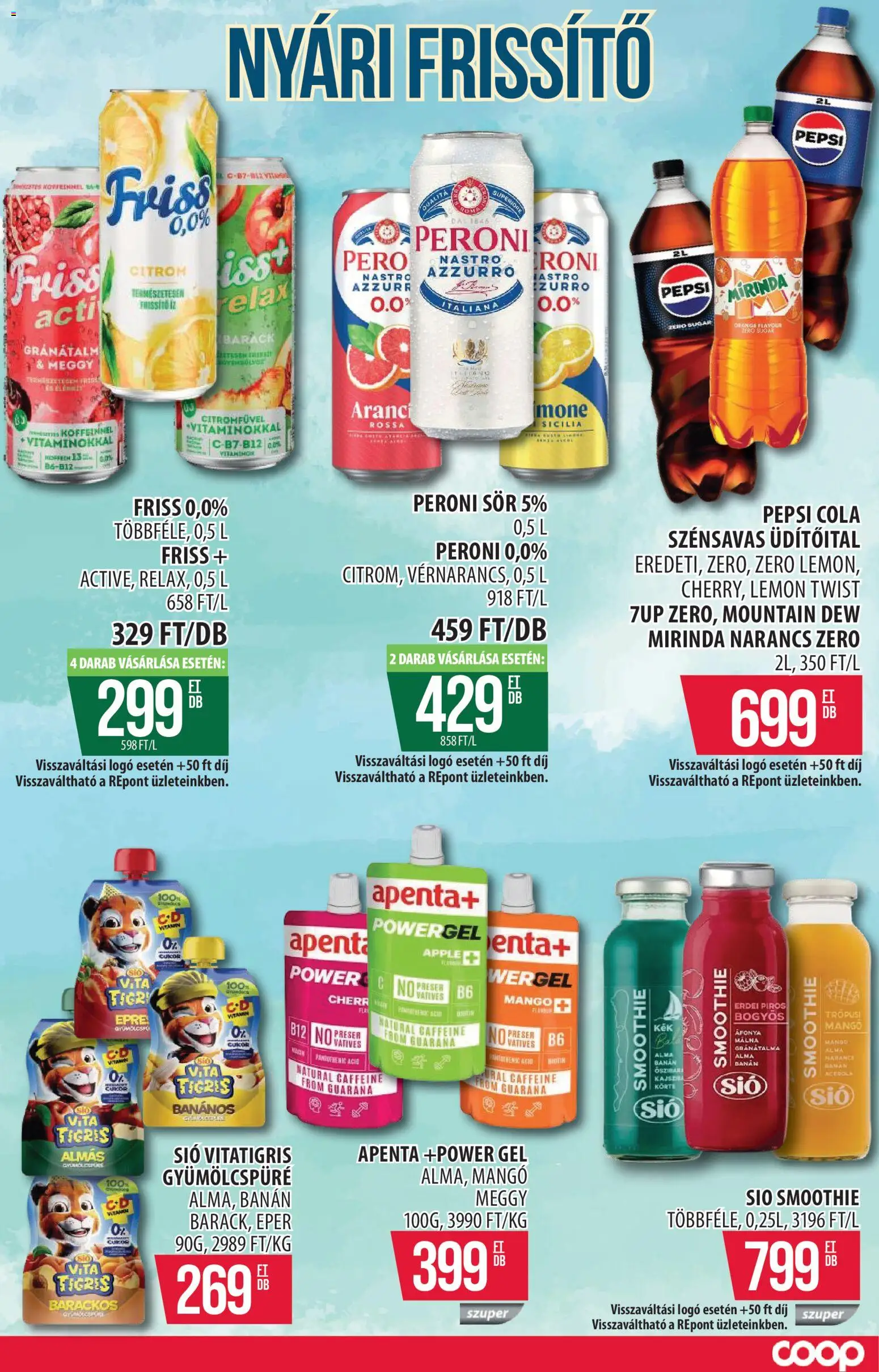 COOP Szolnok akciós ujság - amely érvényes a következő dátumtól: 2026.08.06. | Oldal: 14 | Termékek: Čia semenke, Pepsi, Gránátalma, Citrom