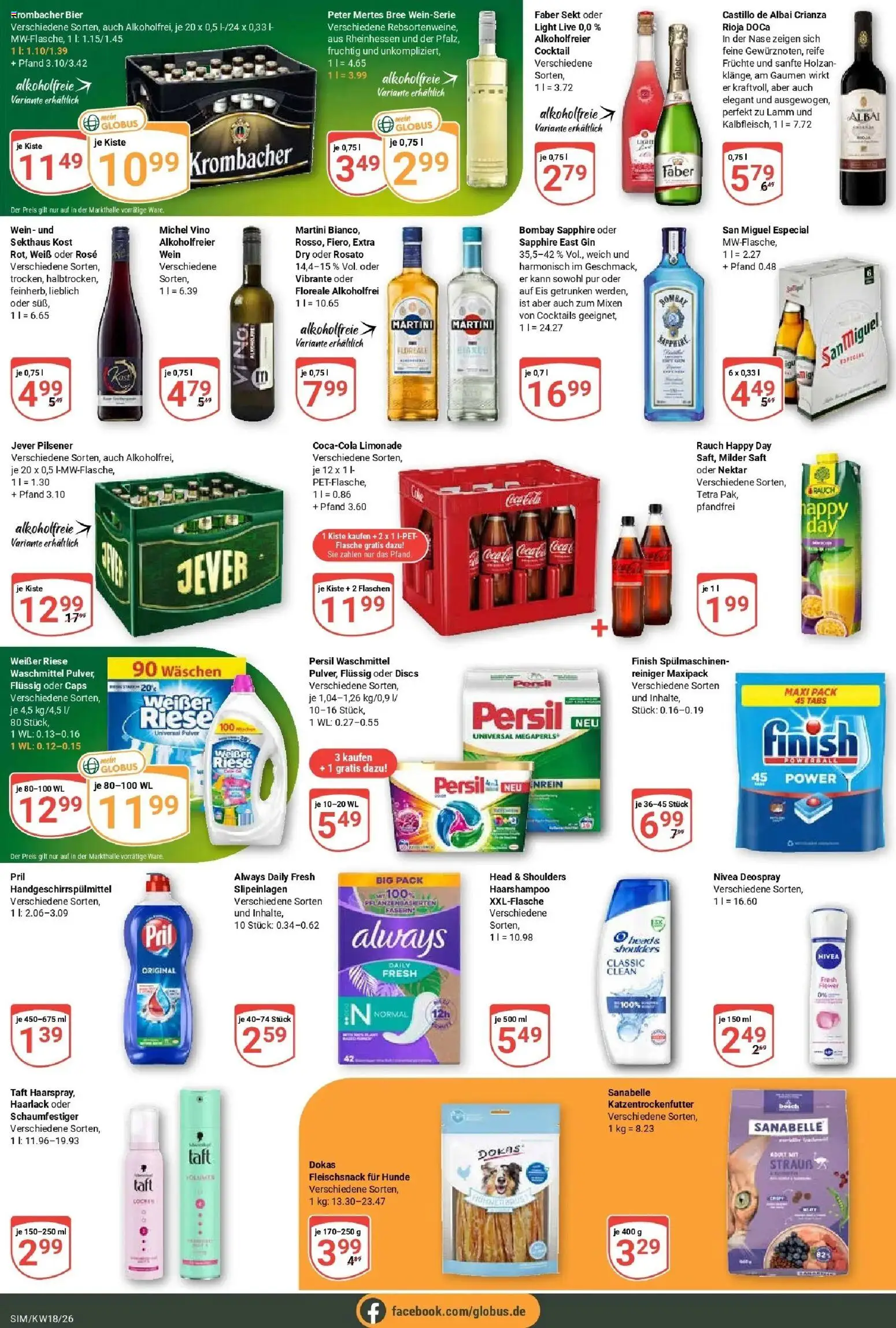 Globus Prospekt Simmern	 – gültig ab 27.04.2026 | Seite: 7 | Produkte: Bier, Waschmittel, Krombacher, Pril