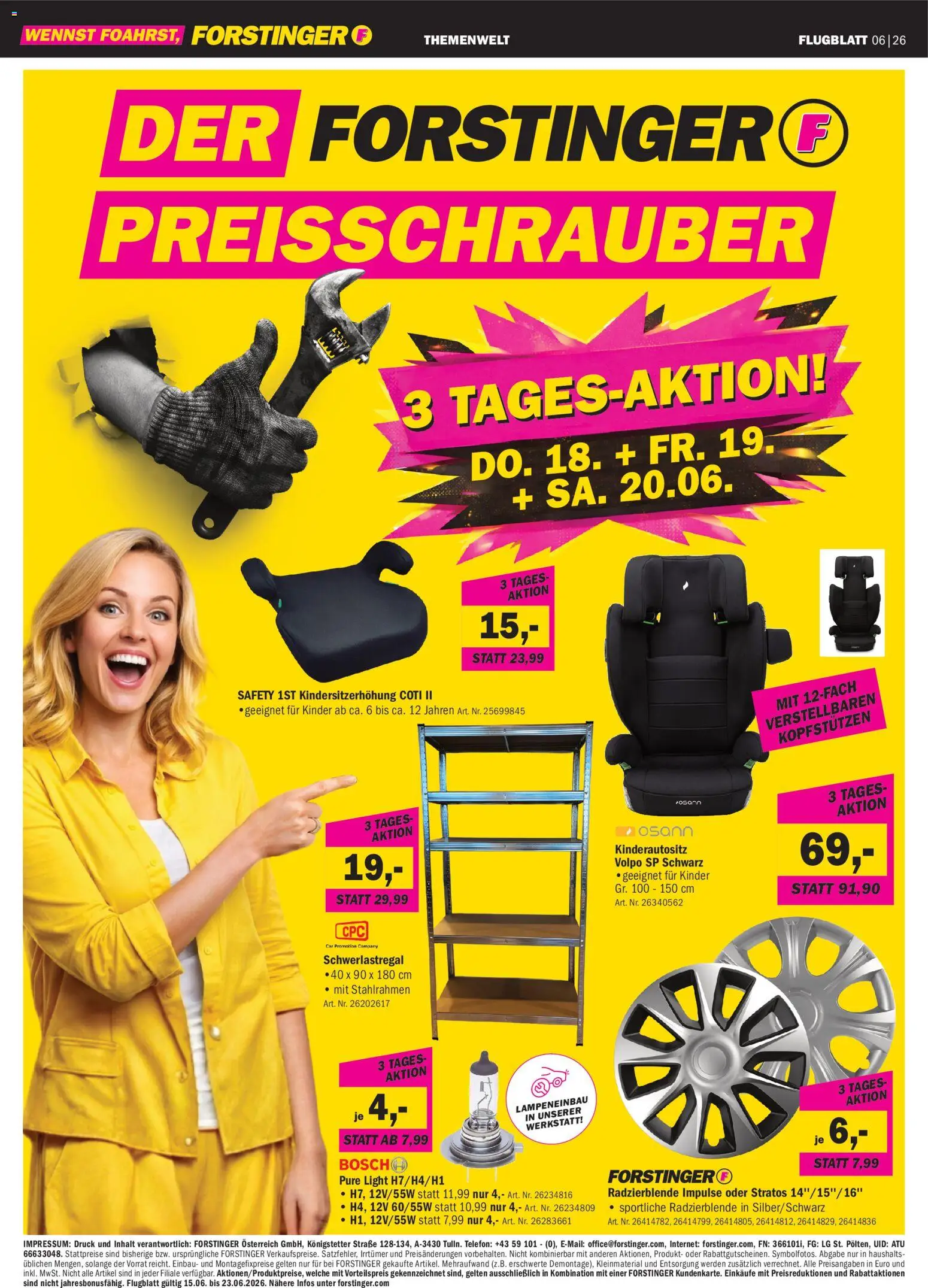 Die besten Angebote | Forstinger Flugblatt ab 15.06.2026 | - Jetzt stöbern! | Österreich