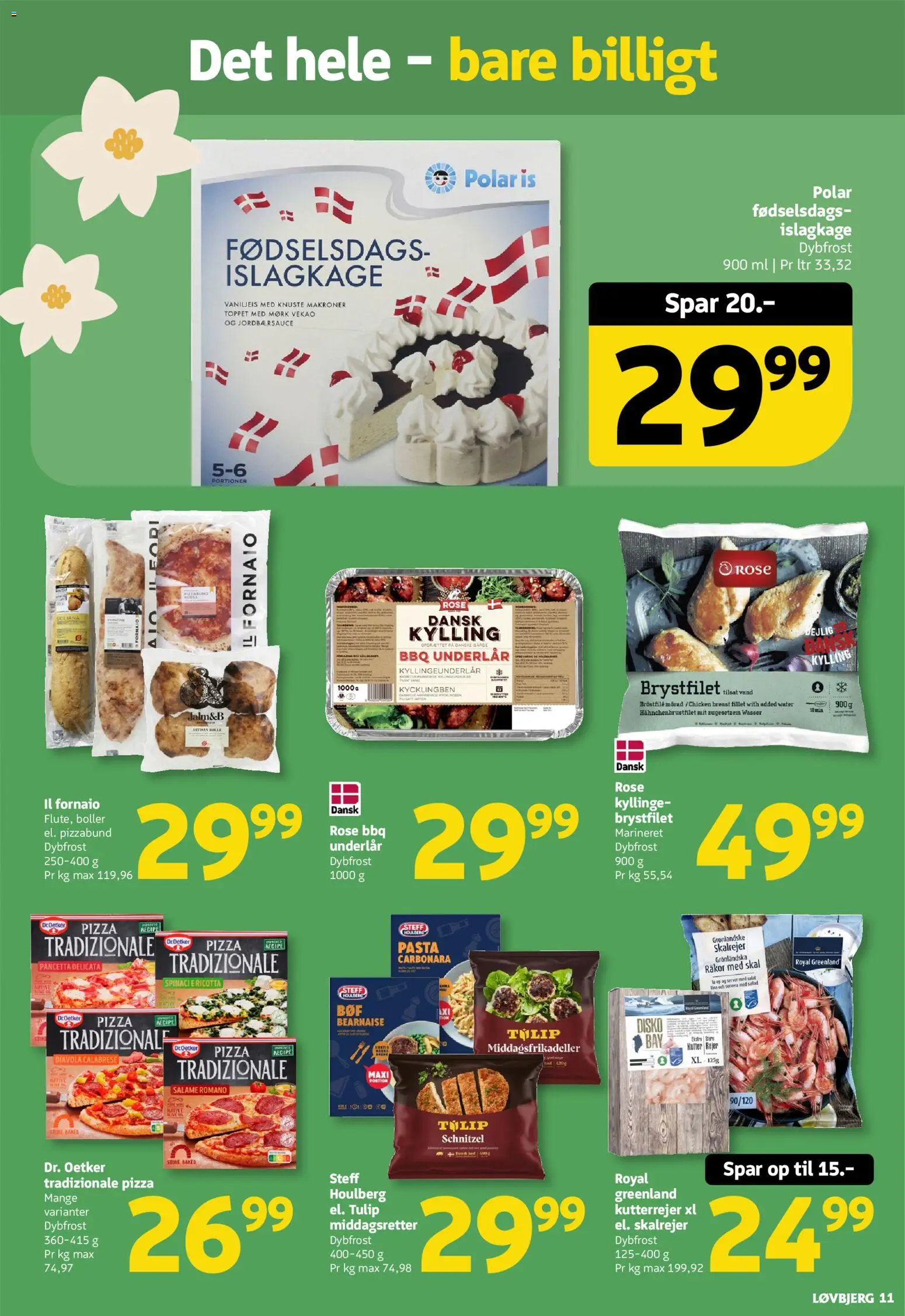 Løvbjerg tilbudsavis – gyldig fra 22.05.2026 | Side: 11 | Produkter: Pasta, Salat, Makroner, Is