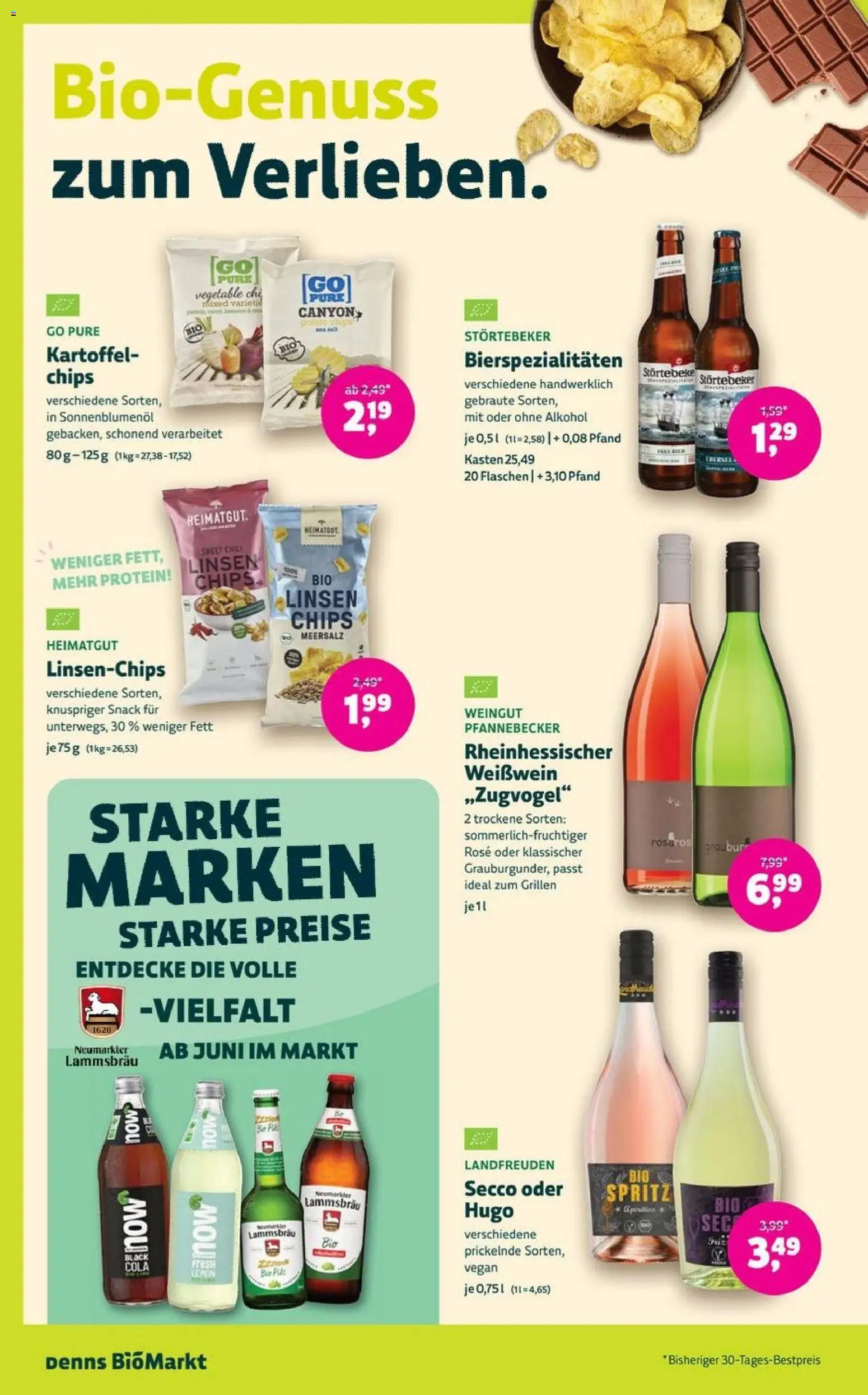 Denns BioMarkt Angebote – gültig ab 20.05.2026 | Seite: 12 | Produkte: Weißwein, Sonnenblumenol, Chili, Chips