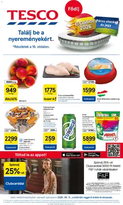 Tesco aktuális akciós újság - amely érvényes a következő dátumtól: 11.06.2026