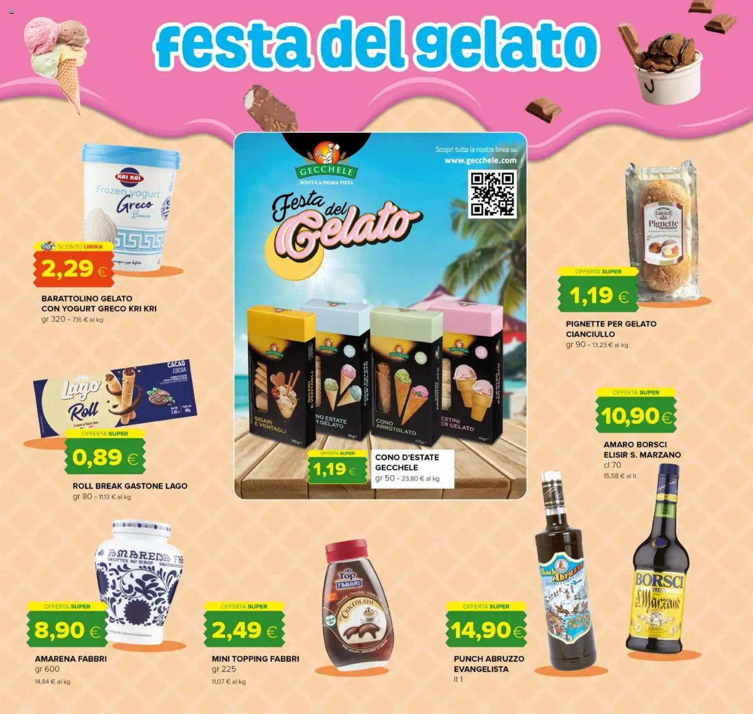 Volantino Oasi del 02/07/2026 | Pagina: 32 | Prodotti: Yogurt greco, Yogurt, Gelato, Amarena