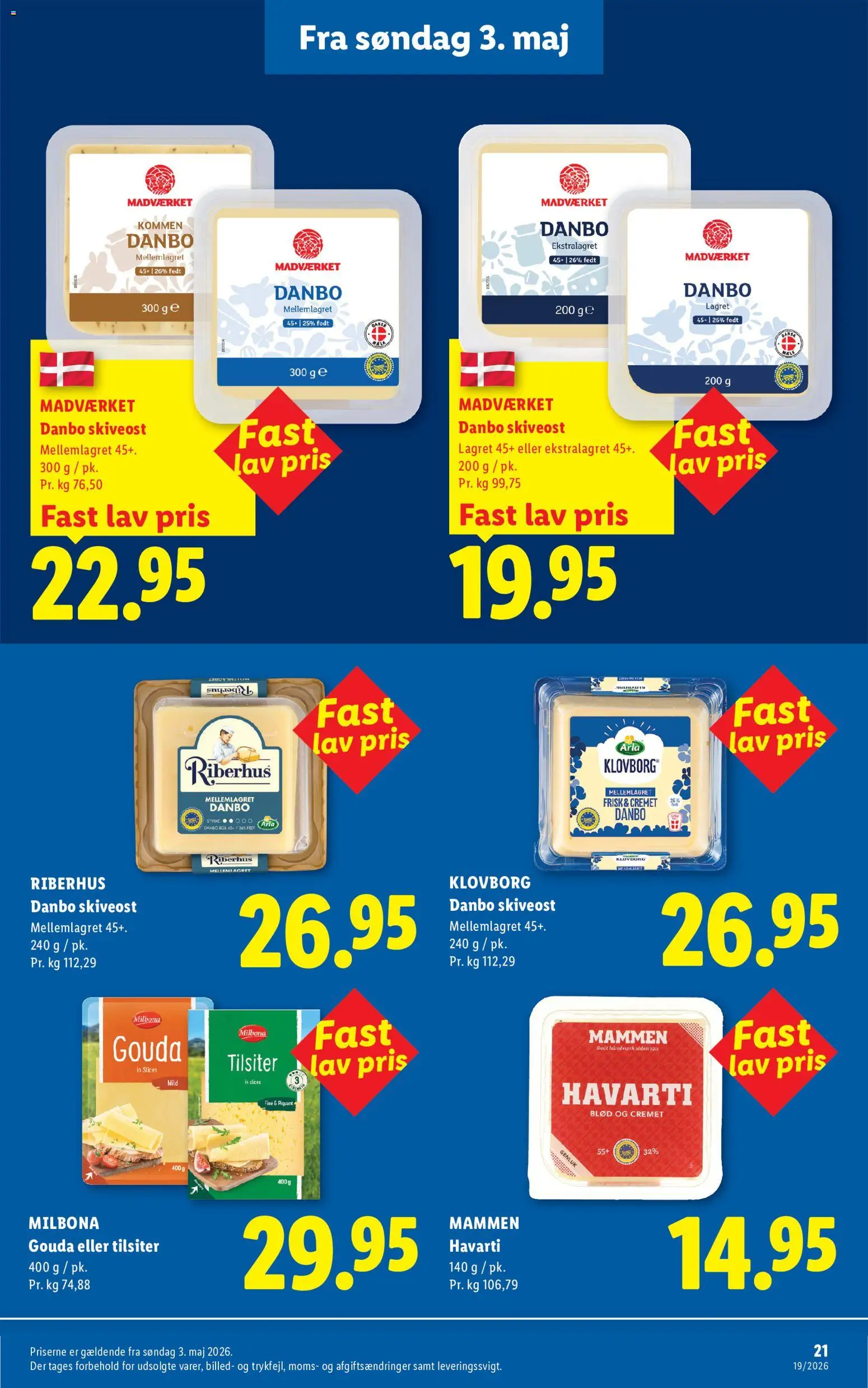Lidl tilbudsavis – gyldig fra 03.05.2026 | Side: 21 | Produkter: Skiveost