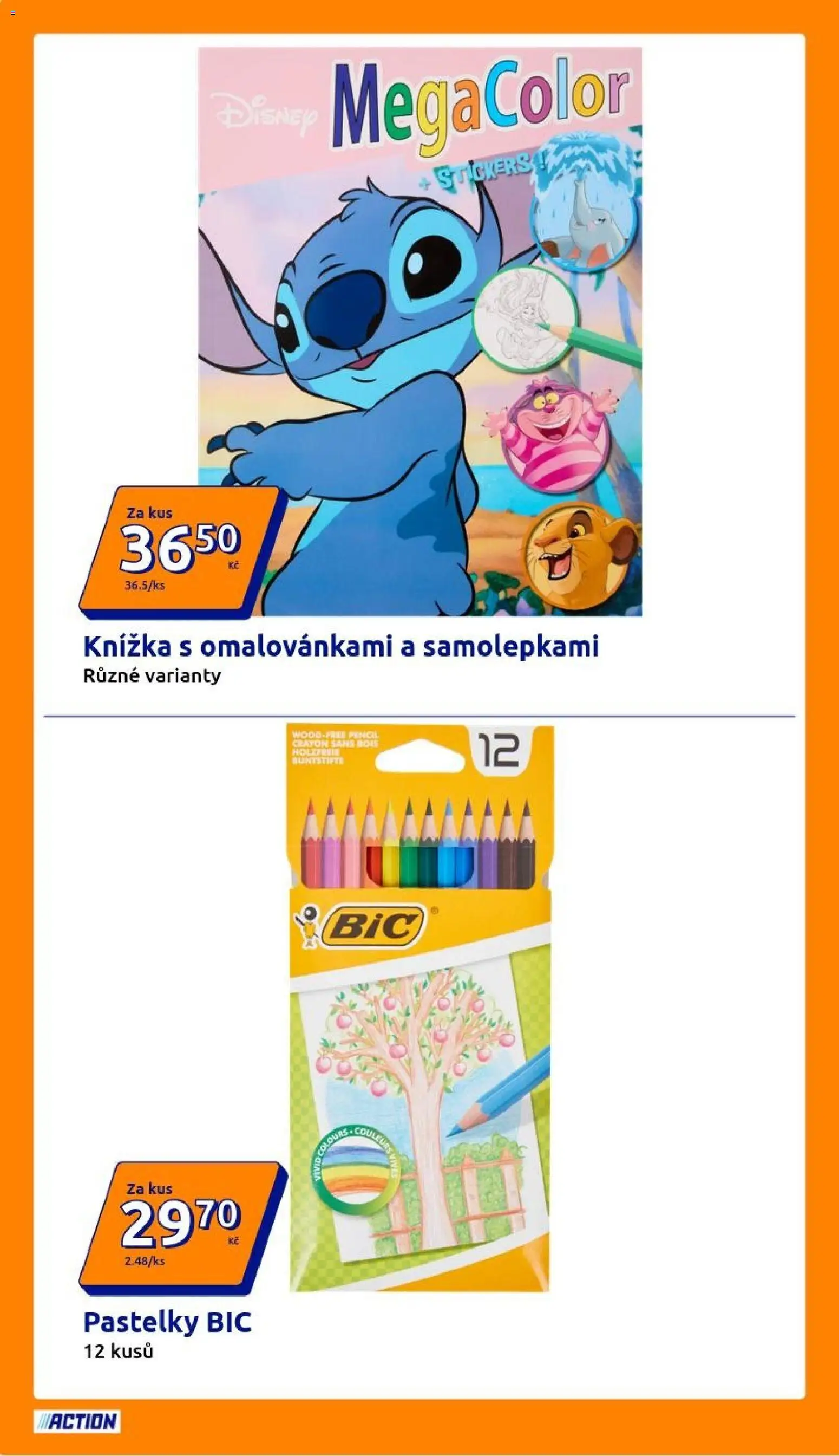 Action leták od 29.07.2026 | Strana: 8 | Produkty: Pastelky, Knížka
