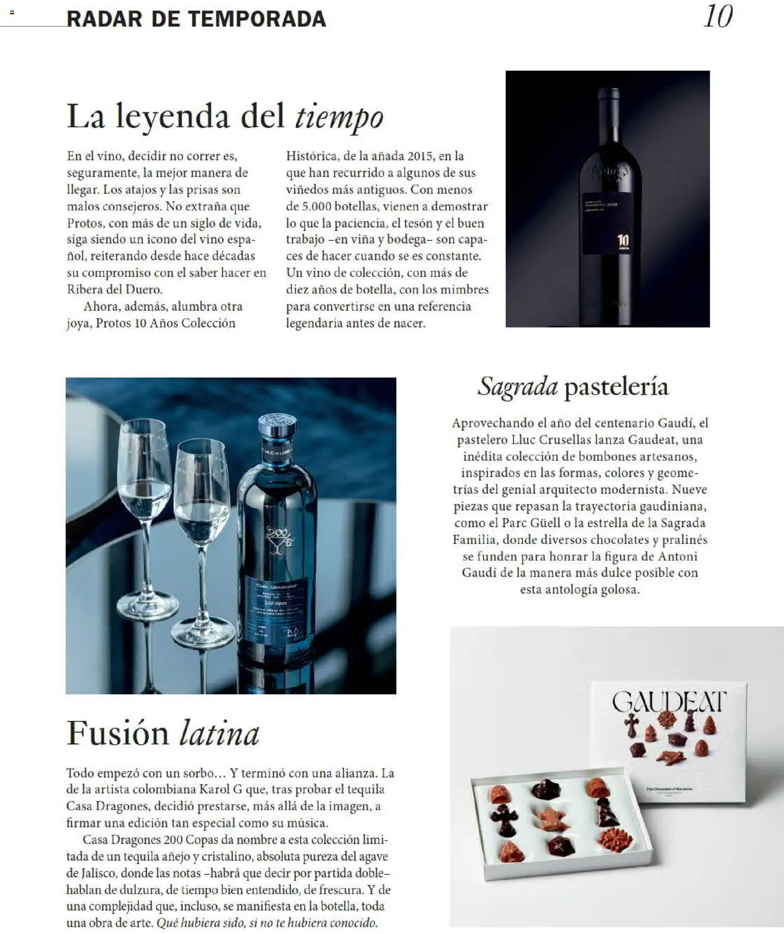 El Corte Inglés Gourmet Magazine │ válido desde el 01/10/2026 | Página: 10 | Productos: Dulce, Vino, Té, Agave