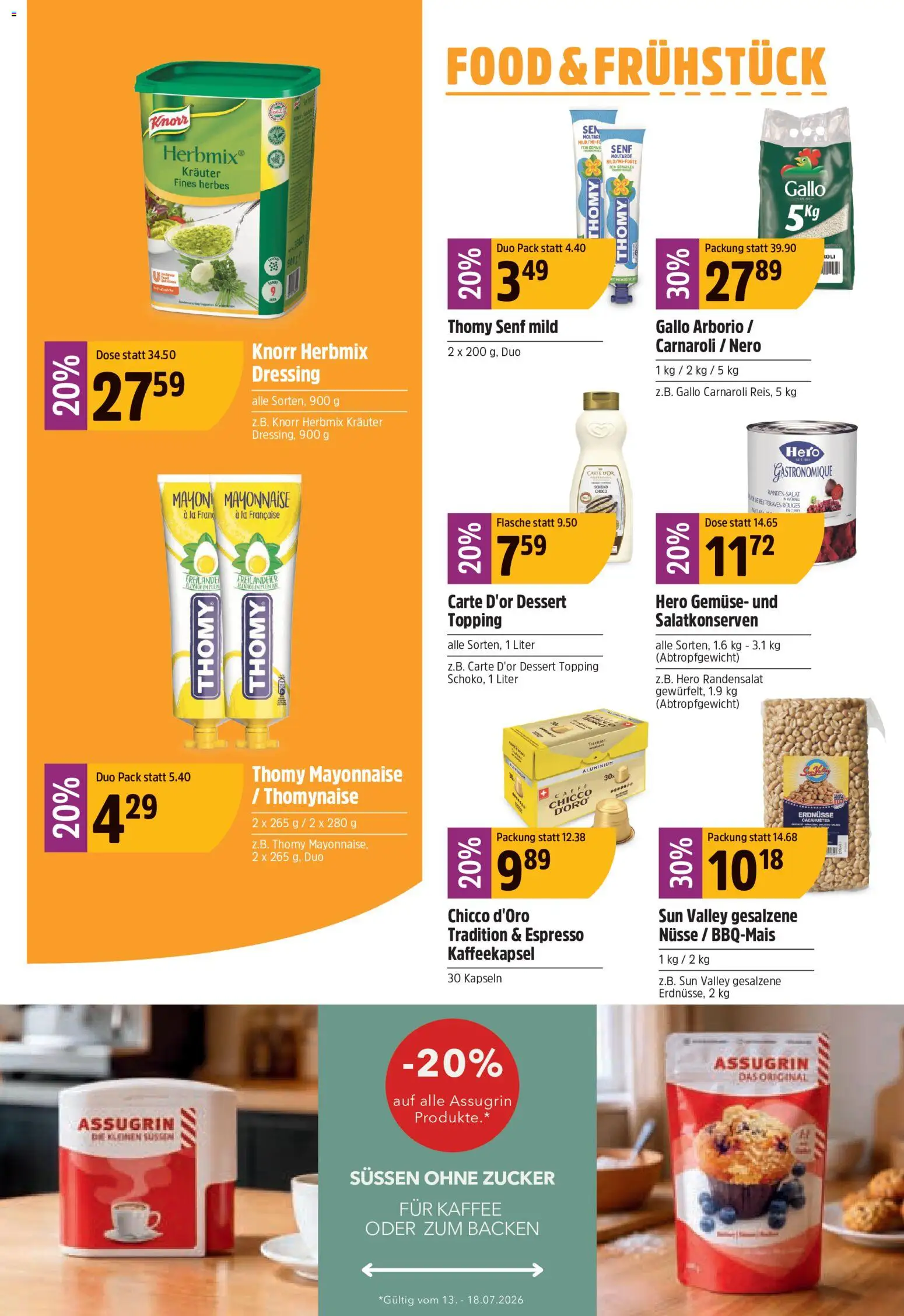 TopCC aktionen – gültig ab 13.07.2026 | Seite: 14 | Produkte: Erdnüsse, Dressing, Gemüse, Mayonnaise