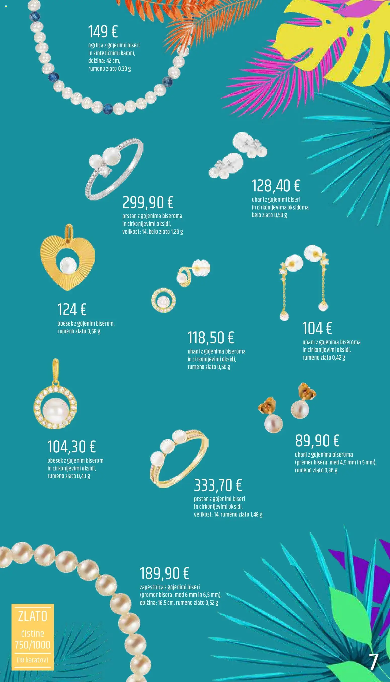 Novi E.leclerc katalog ponudbe – veljaven od 05.06.2026 | Stran: 7 | Izdelki: Zapestnica, Prstan, Uhani