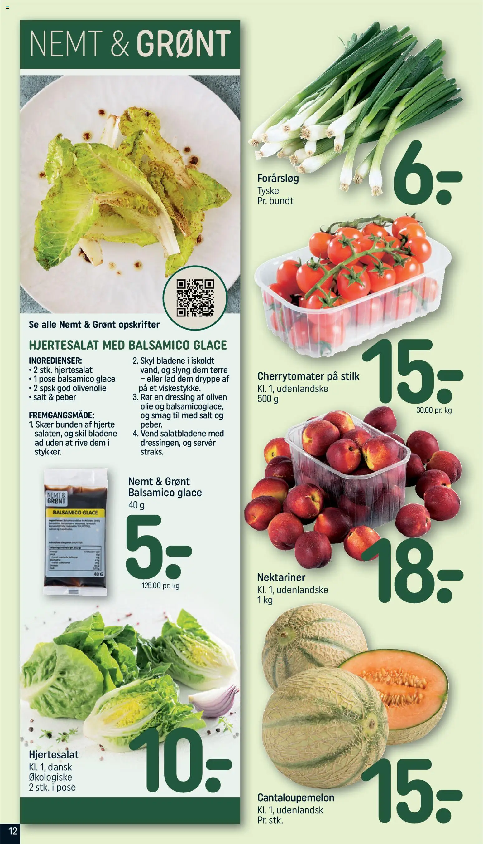 Rema 1000 tilbudsavis – gyldig fra 26.05.2026 | Side: 12 | Produkter: Forårsløg, Oliven, Nektariner, Olivenolie