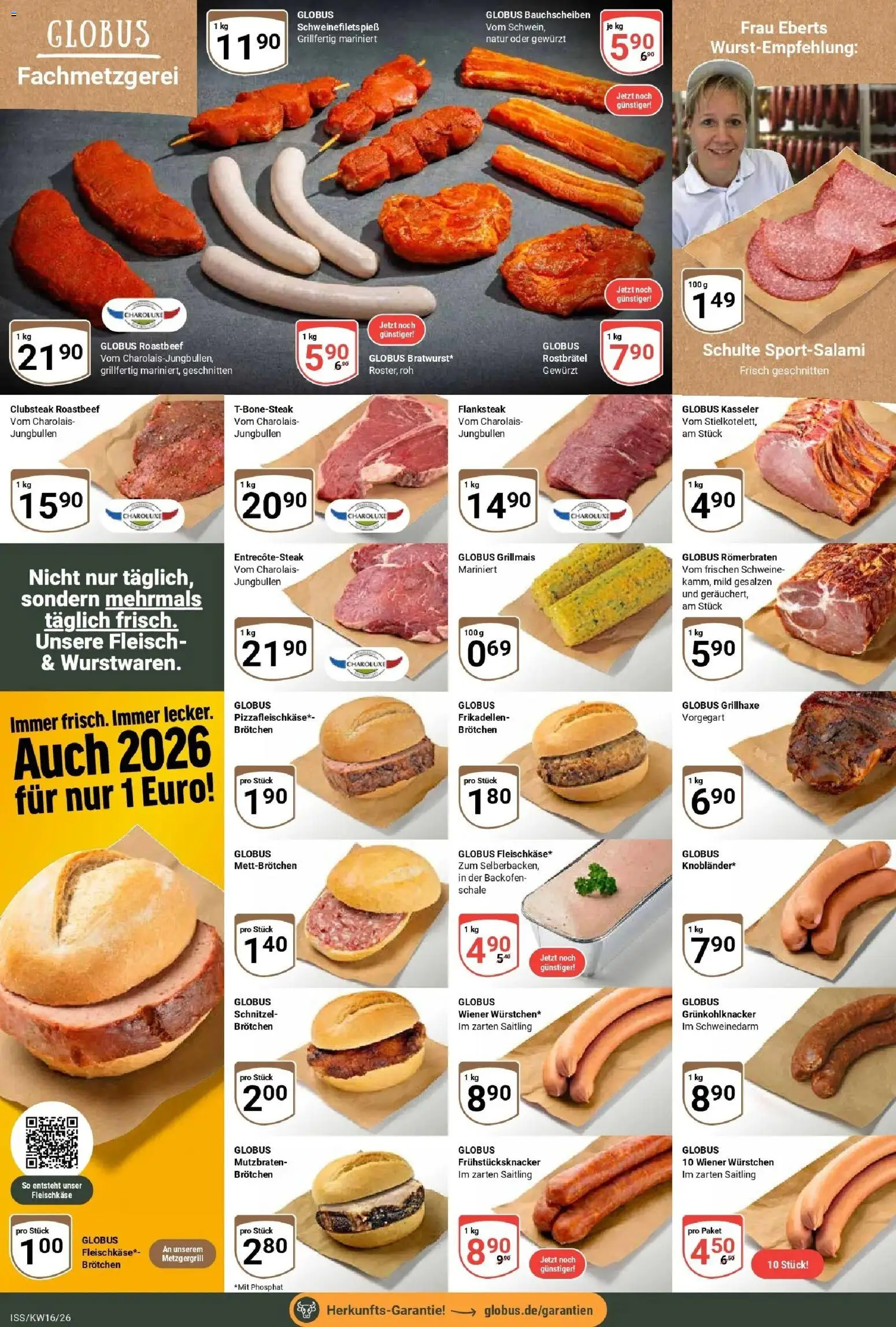 Globus Prospekt Isserstedt	 – gültig ab 12.04.2026 | Seite: 6 | Produkte: Wiener wurstchen, Schnitzel, Roastbeef, Backofen