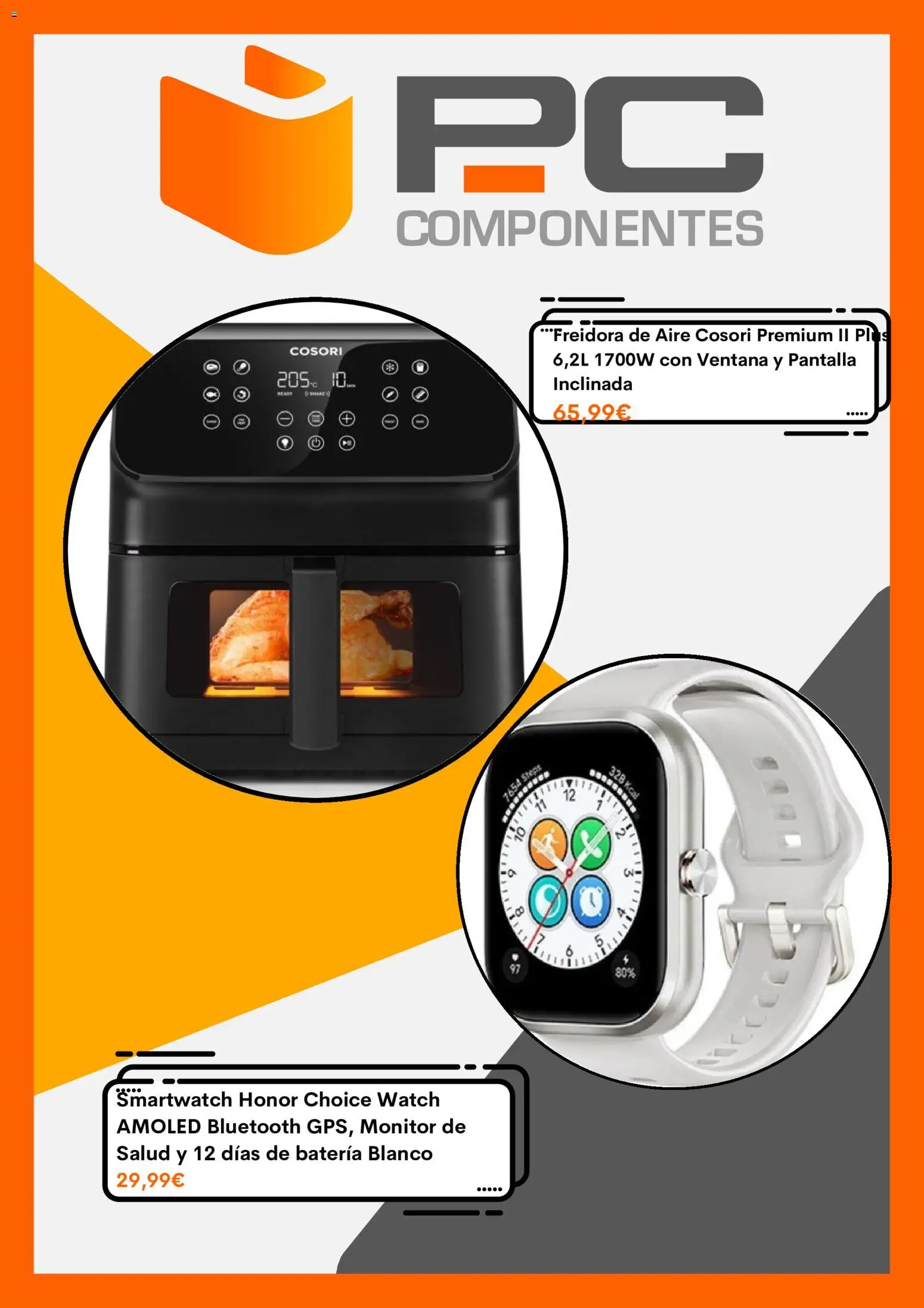 PC Componentes folleto │ válido desde el 07.05.2026 | Página: 5 | Productos: Monitor, Freidora, Batería