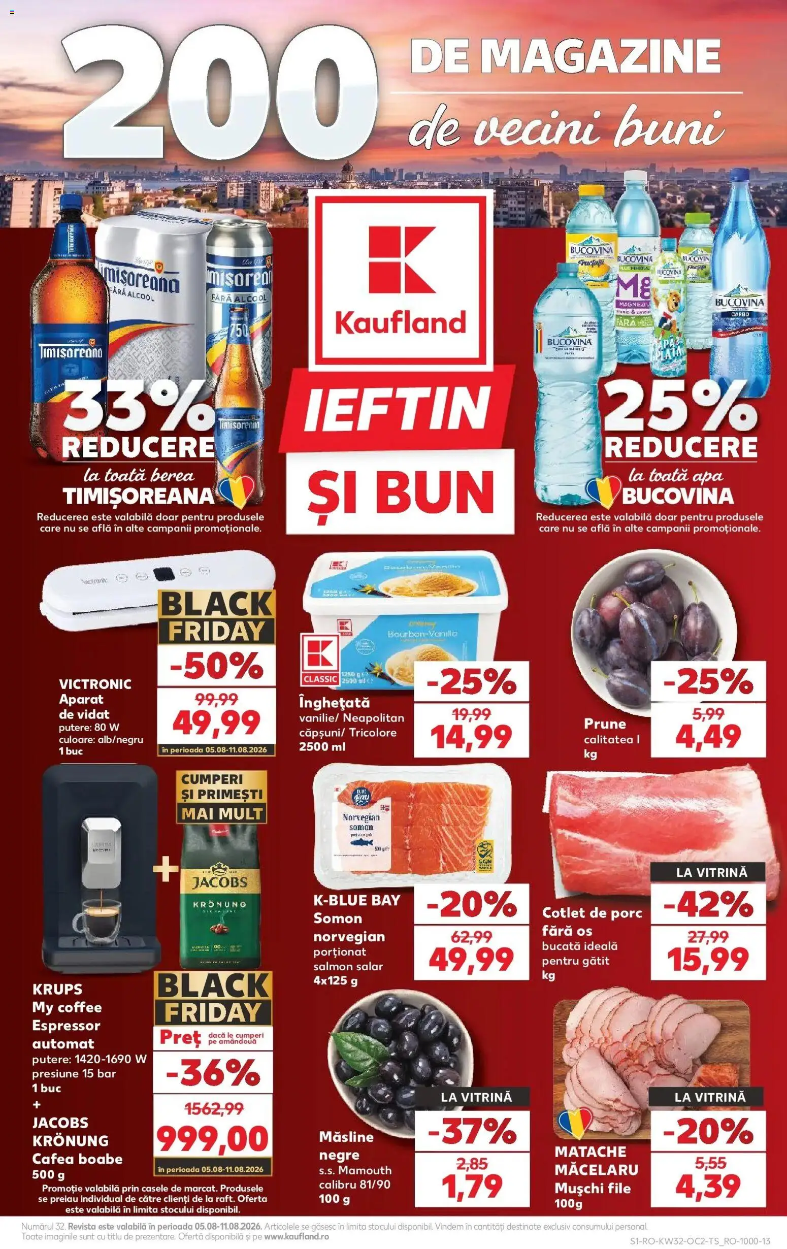 Noul catalog Kaufland – valabil de la 05.08.2026 | Pagină: 1 | Produse: Aparat, Măsline, Mușchi, Black