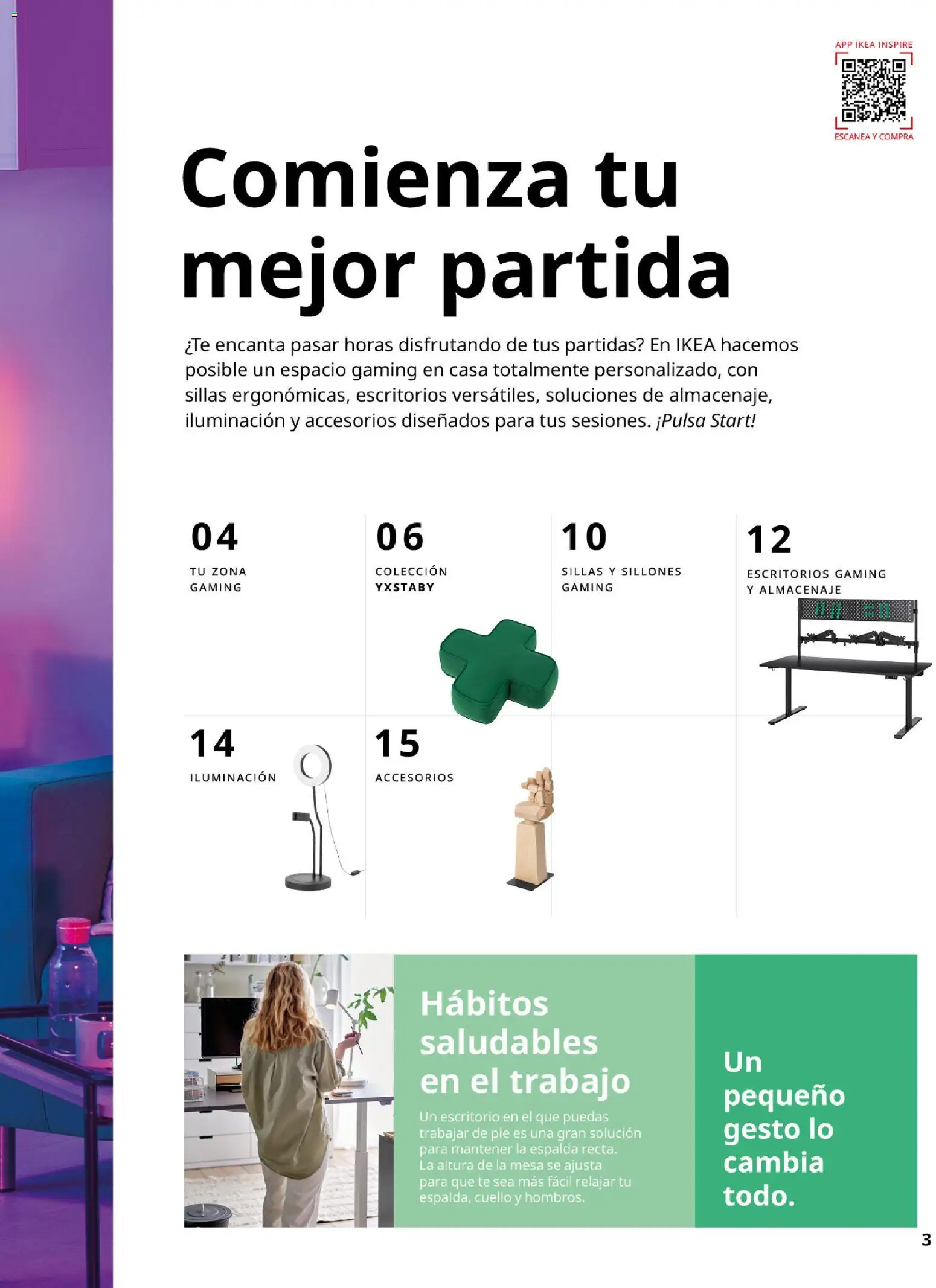 IKEA - Gaming │ válido desde el 01/10/2026 | Página: 3 | Productos: Té, Iluminación, Almacenaje, Mesa