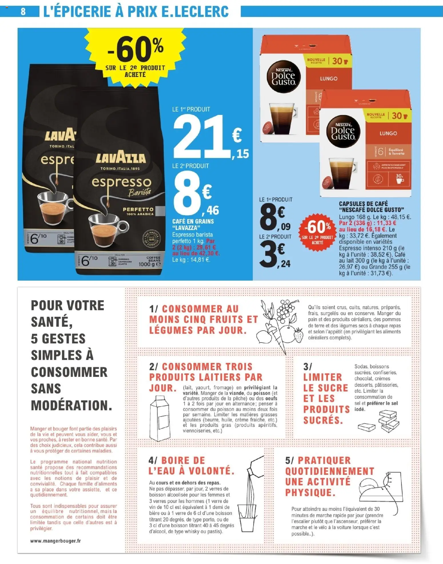 {H1} | Page: 8 | Produits: Pêche, Œufs, Café, Bière
