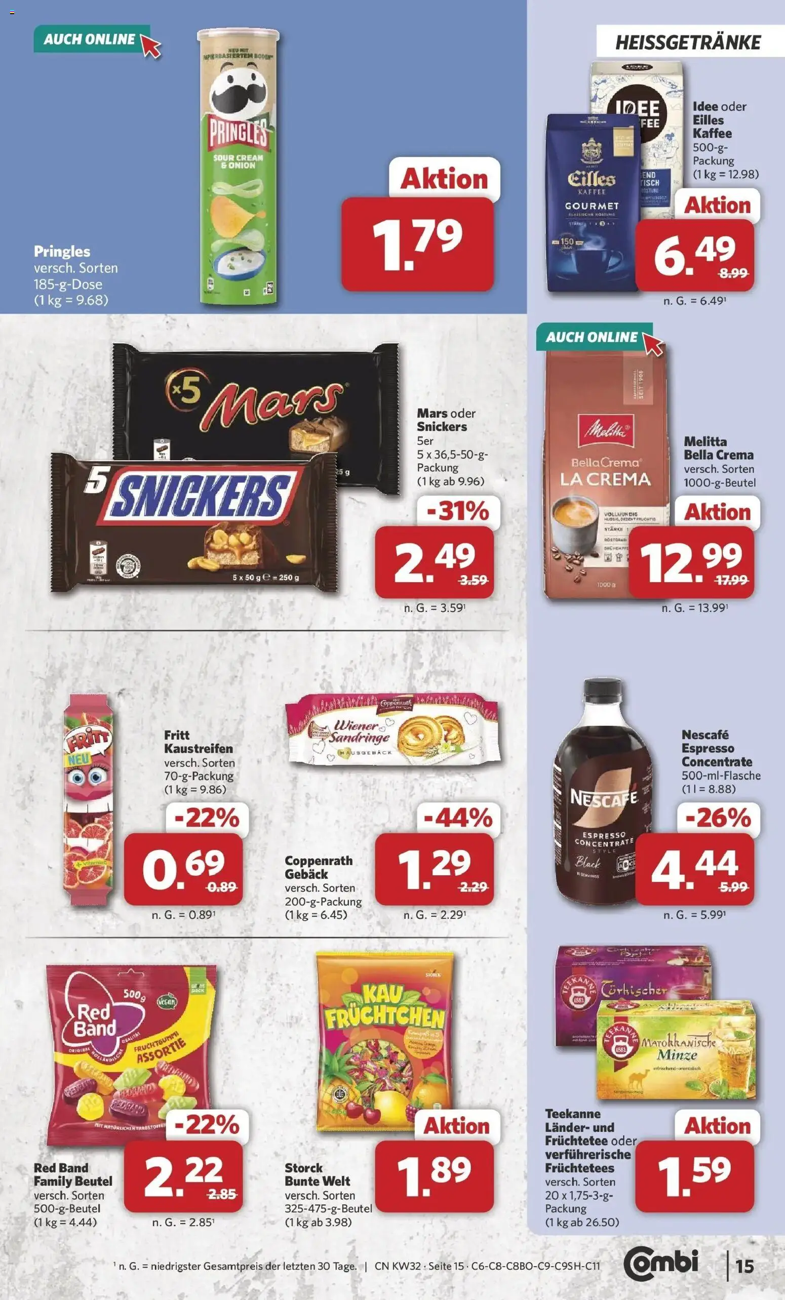 Combi Prospekt Borchen (ab 03.08.2026) zum Blättern | Seite: 17 | Produkte: Nescafe, Früchtetee, Kaffee, Fisch