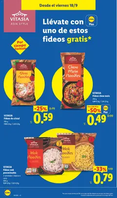 Vista previa Fideos de arroz con verduras, 200 g válido desde el 14/09/2026 | Página: 44