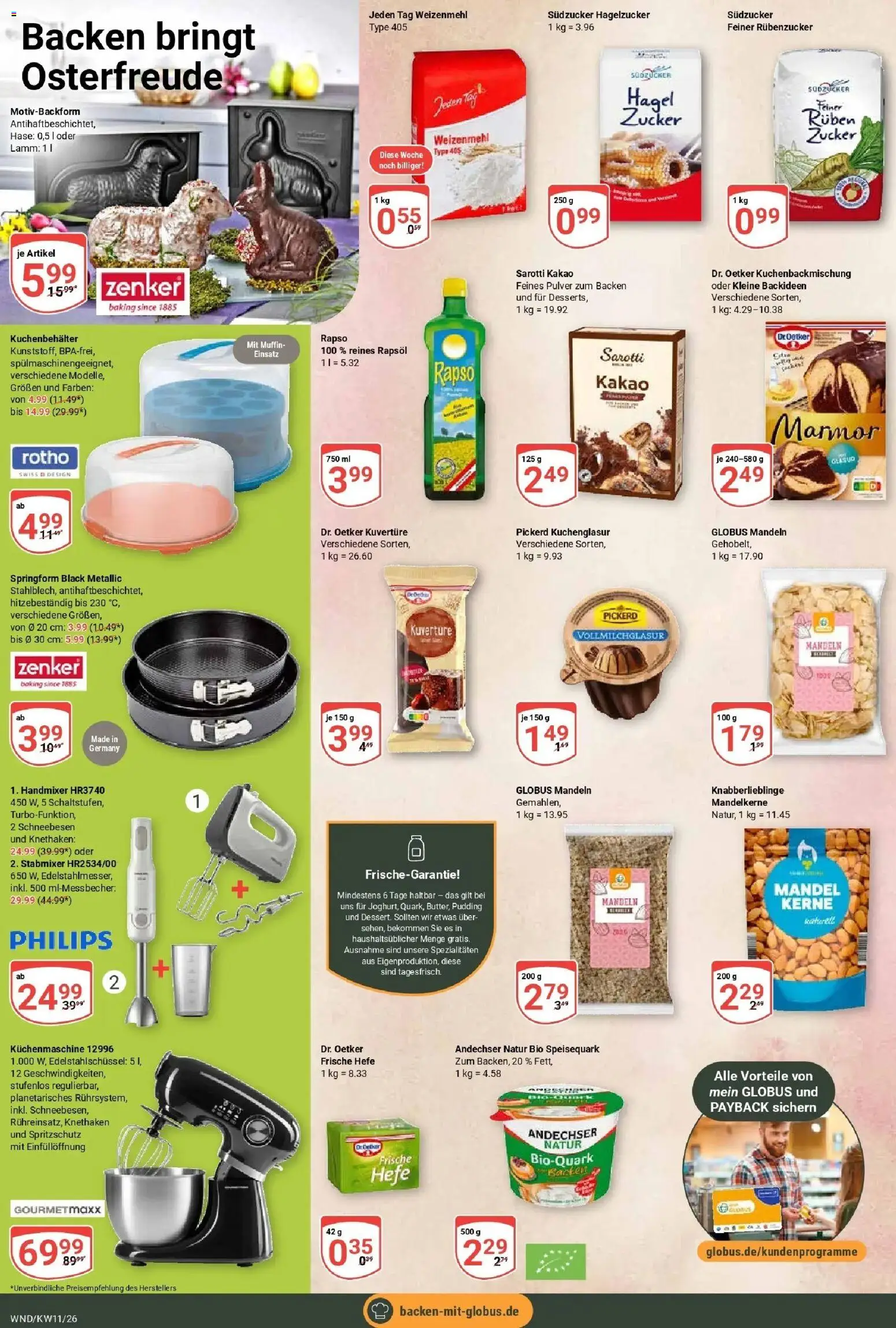 Globus prospekt St. Wendel	 – gültig ab 09.03.2026 | Seite: 23 | Produkte: Philips, Rapsöl, Pudding, Speisequark