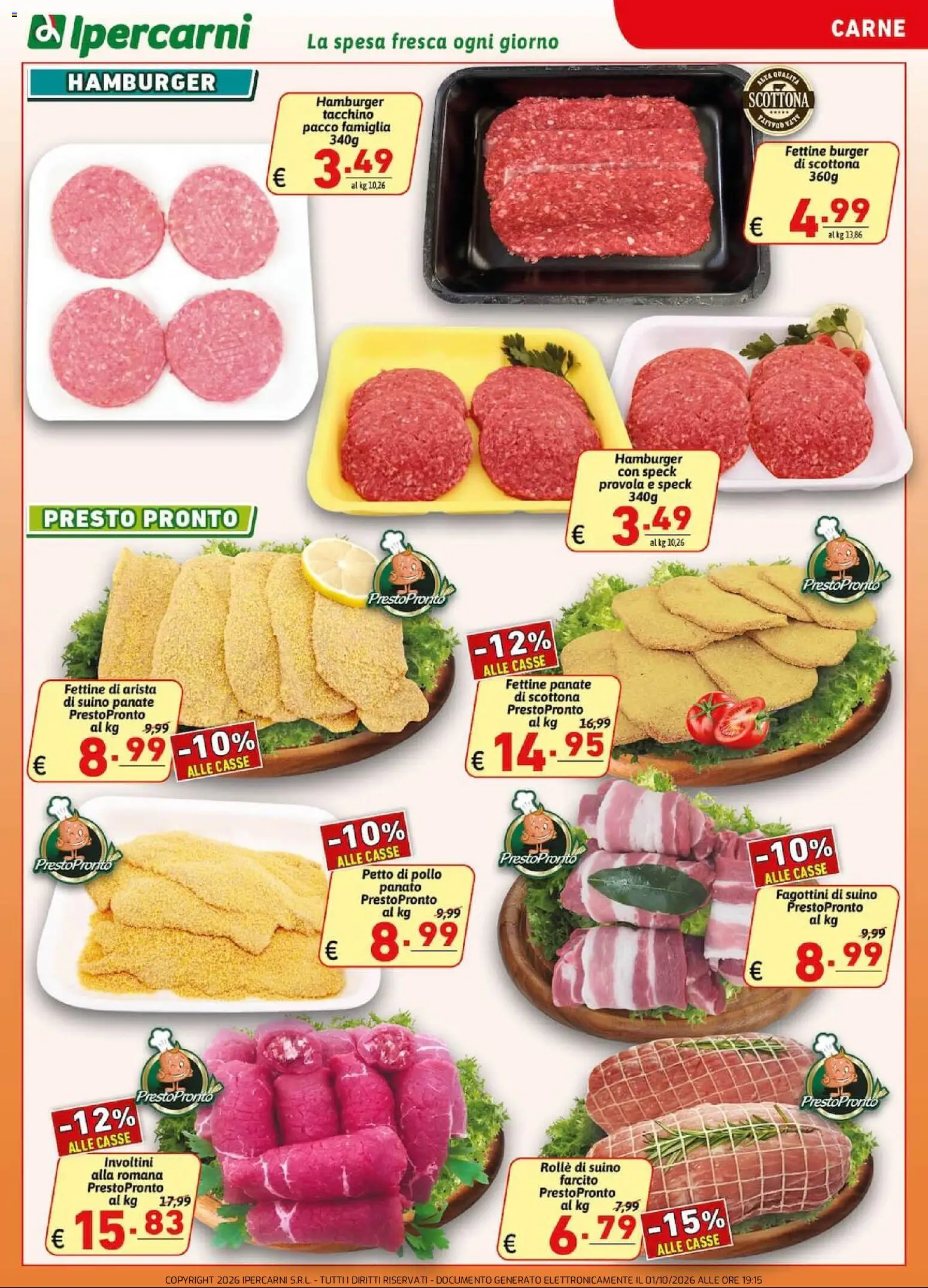 Volantino Ipercarni del 02/10/2026 | Pagina: 5 | Prodotti: Speck, Petto di Pollo, Suino, Carne