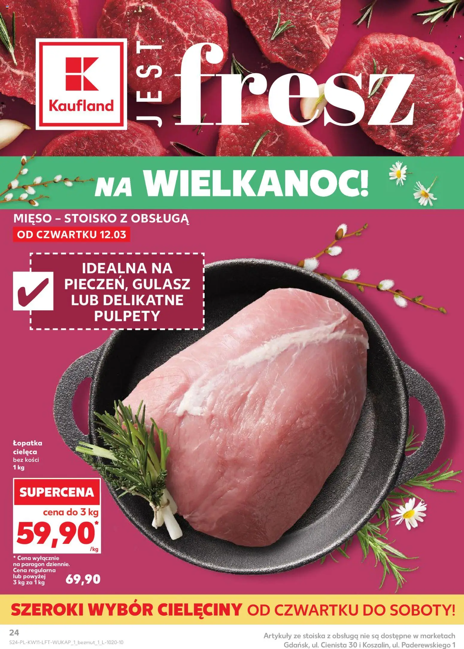 Kaufland Polsko leták od 12.03.2026 | Strana: 24 | Produkty: Lopatka