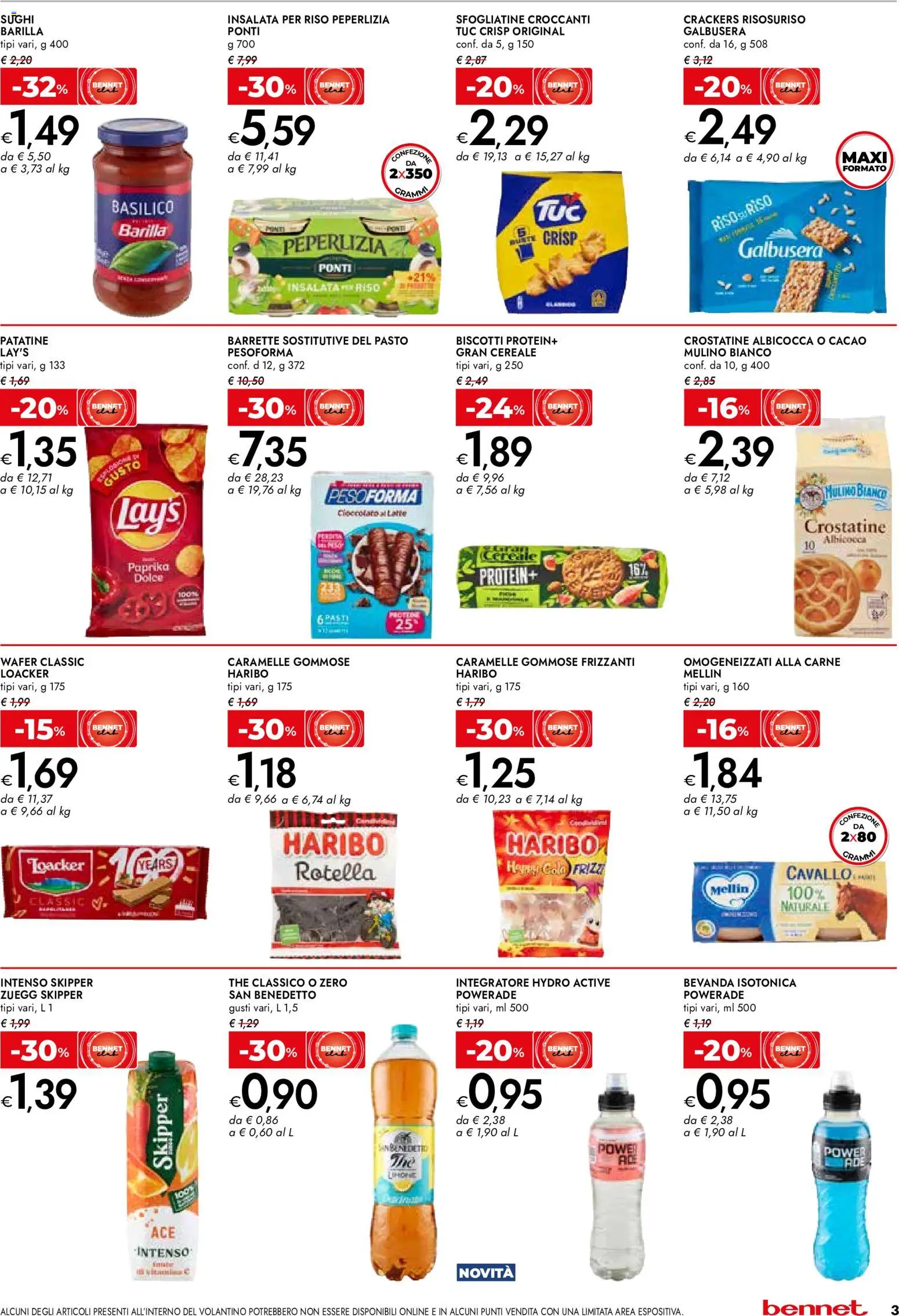 Volantino bennet del 14.05.2026 | Pagina: 3 | Prodotti: Patatine, Crostatine, Basilico, Cacao