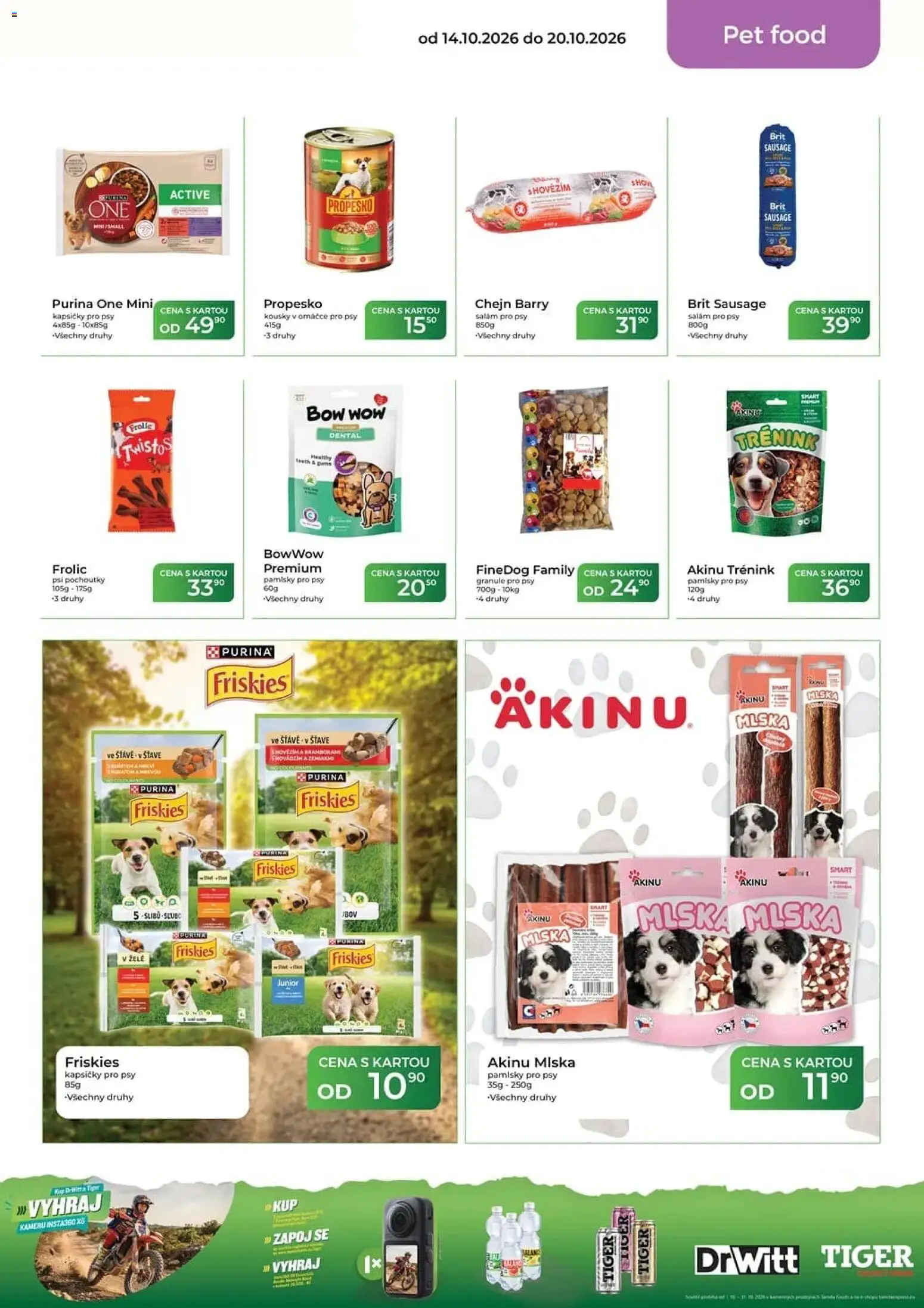 Tamda Foods leták od 14.10.2026 | Strana: 47 | Produkty: Tiger, Granule, Miska, Kapsičky pro psy