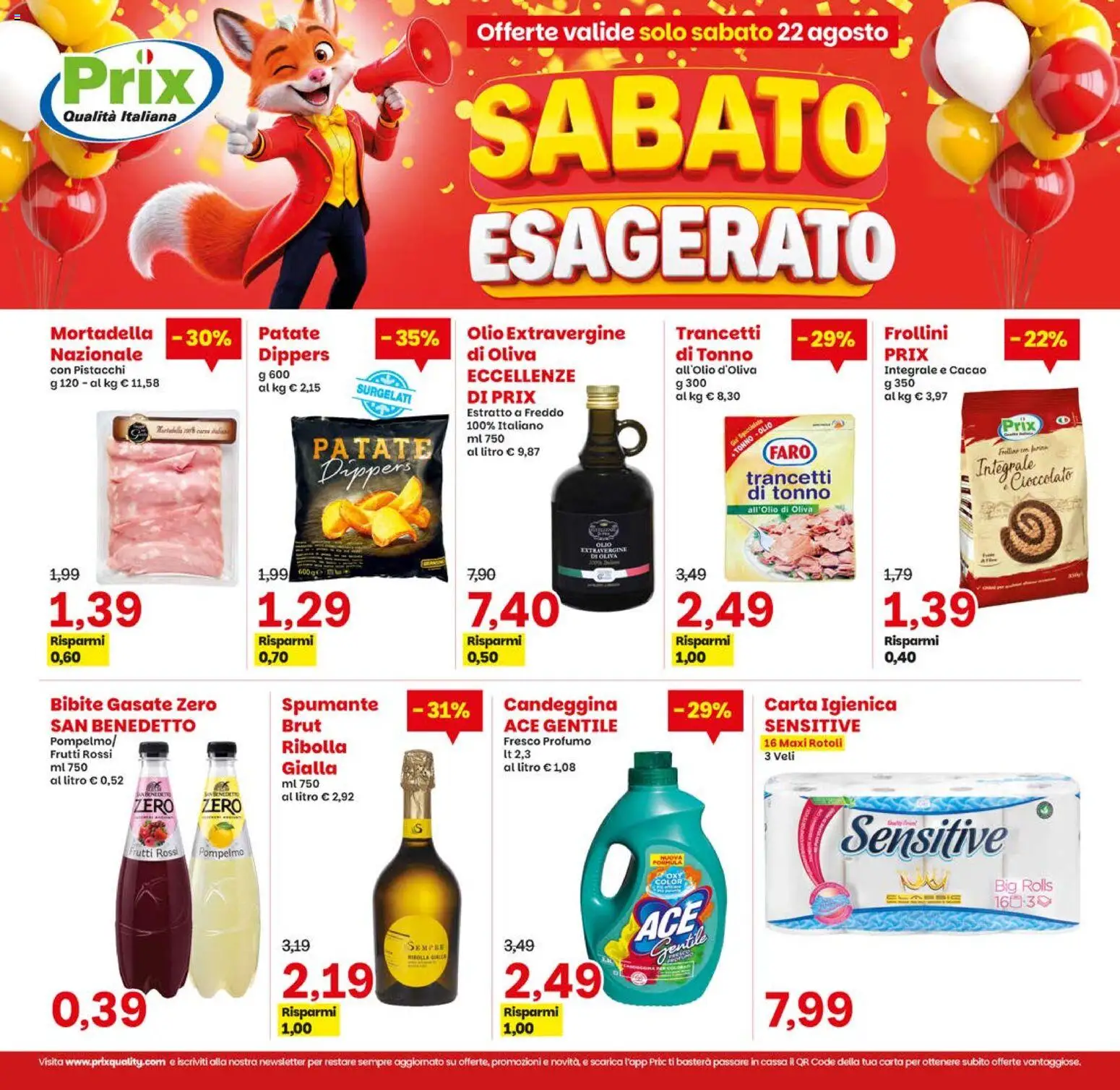 Volantino Prix del 21/08/2026 | Pagina: 19 | Prodotti: Carta igienica, Patate, Spumante, Bibite