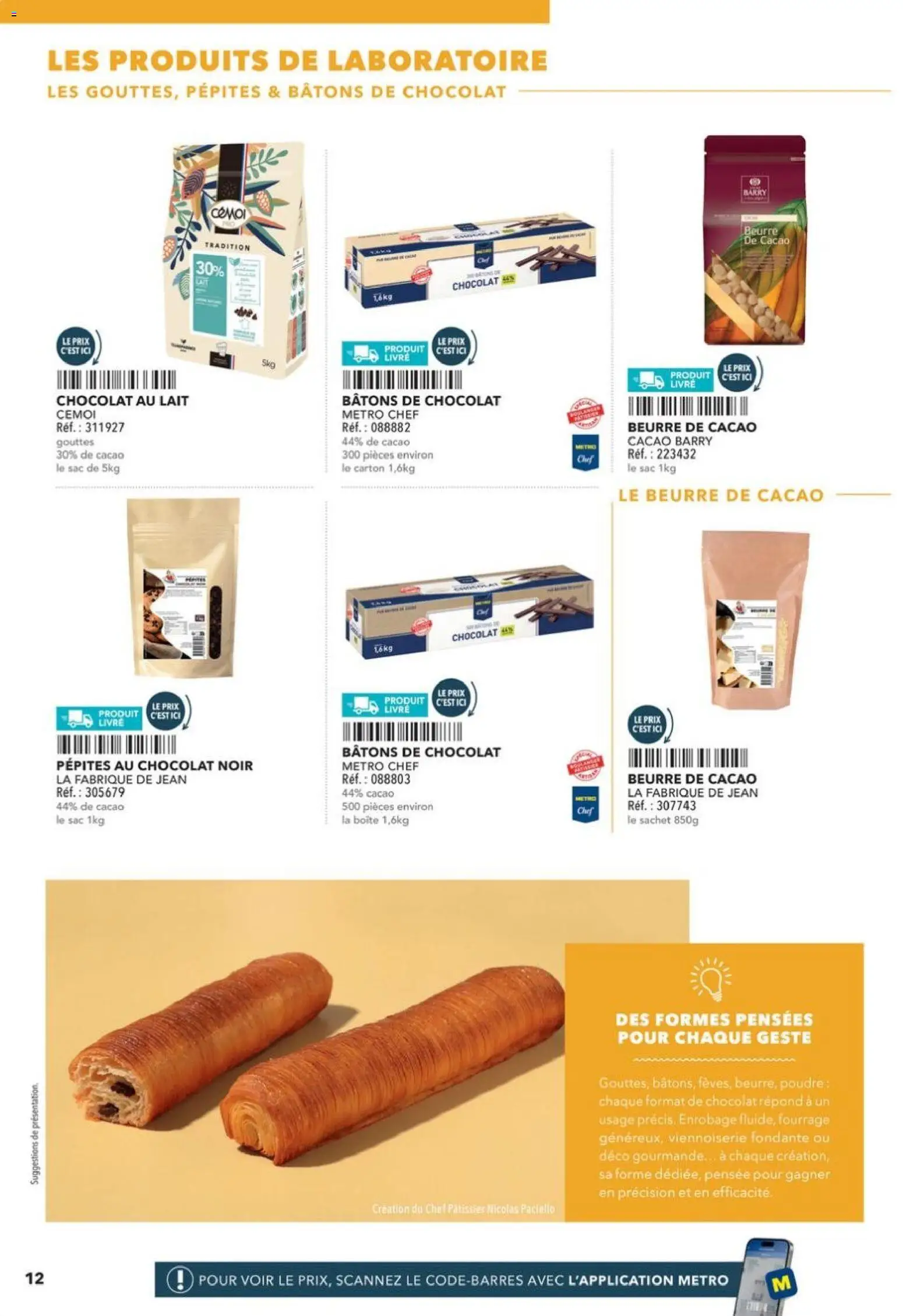 {H1} | Page: 12 | Produits: Poudre, Lait, Chocolat, Livre