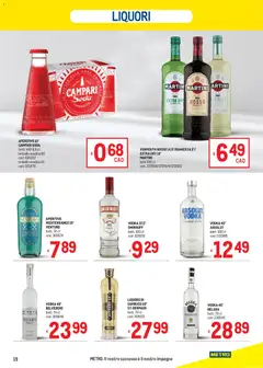 Anteprima del volantino Metro volantino valido a partire dal 08/10/2026 | Pagina: 19 | Prodotti: Campari, Martini, Liquore, Aperitivo