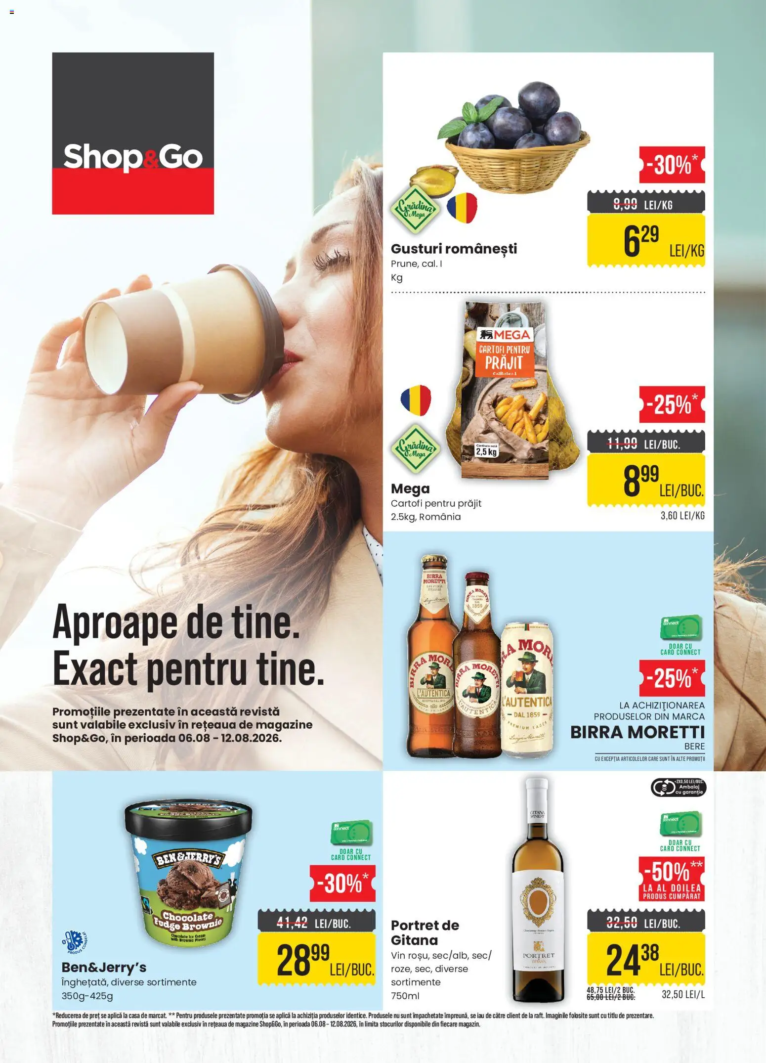 Noul catalog Mega Image – valabil de la 06.08.2026 | Pagină: 1 | Produse: Vin, Bere, Cartofi