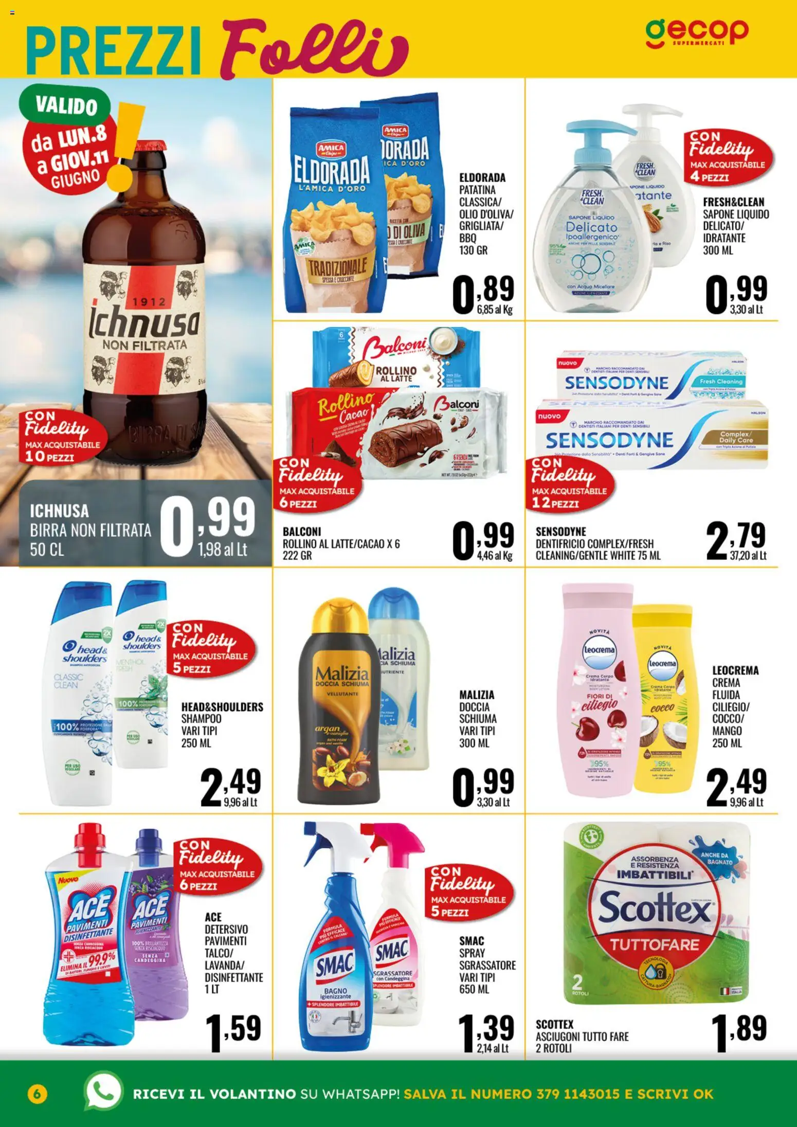 Volantino GECOP del 01.06.2026 | Pagina: 6 | Prodotti: Sapone, Sgrassatore, Olio, Mango