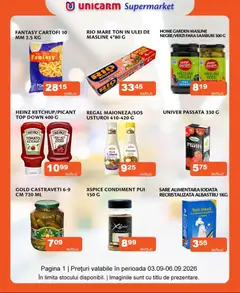 Ofertele Unicarm valabile de la 03.09.2026