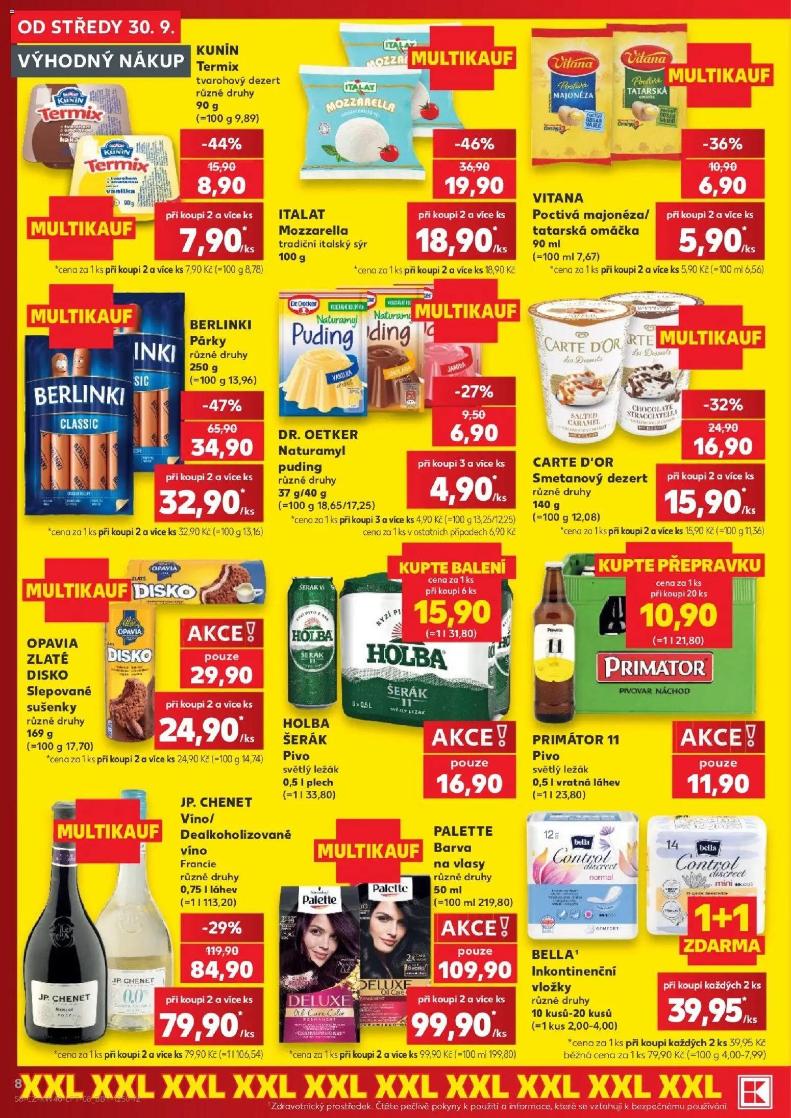 Kaufland leták - Plzeň od 30.09.2026 | Strana: 8 | Produkty: Termix, Rýži, Carte d'or, Sušenky