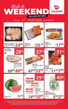 Ofertele Selgros valabile de la 17.07.2026
