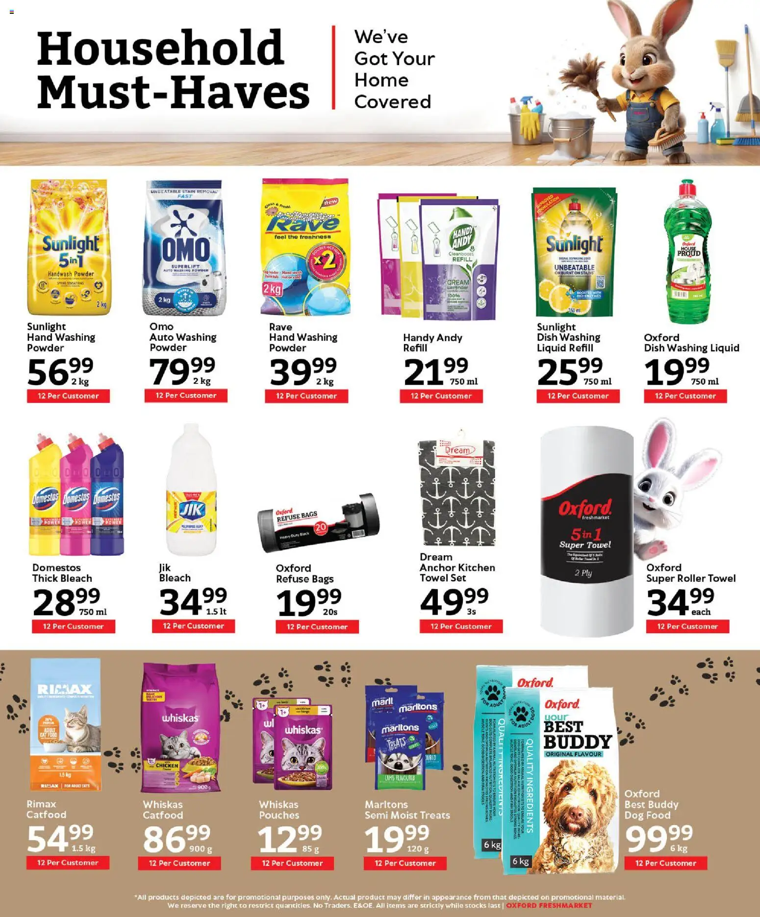 New Oxford Freshmarket catalogue – valid from 11.03.2026 | Page: 15 | Products: Towel, Cream, Refuse bags, Washing powder