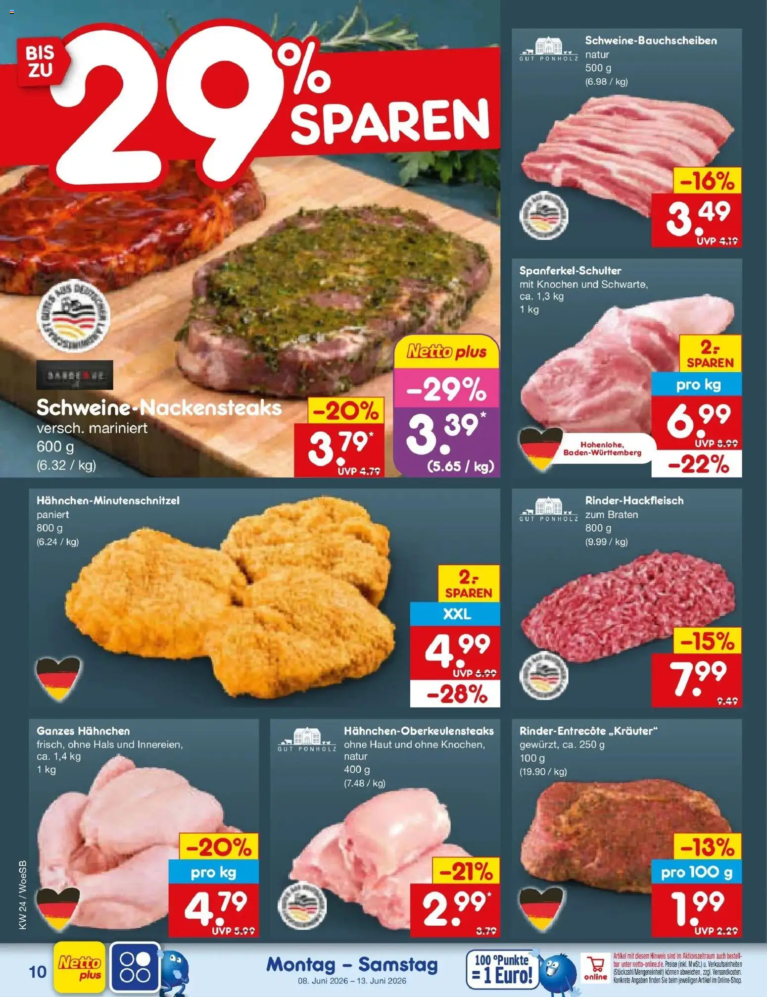Netto Marken-Discount Prospekt Gemmingen – gültig ab 08.06.2026 | Seite: 16 | Produkte: Hahnchen