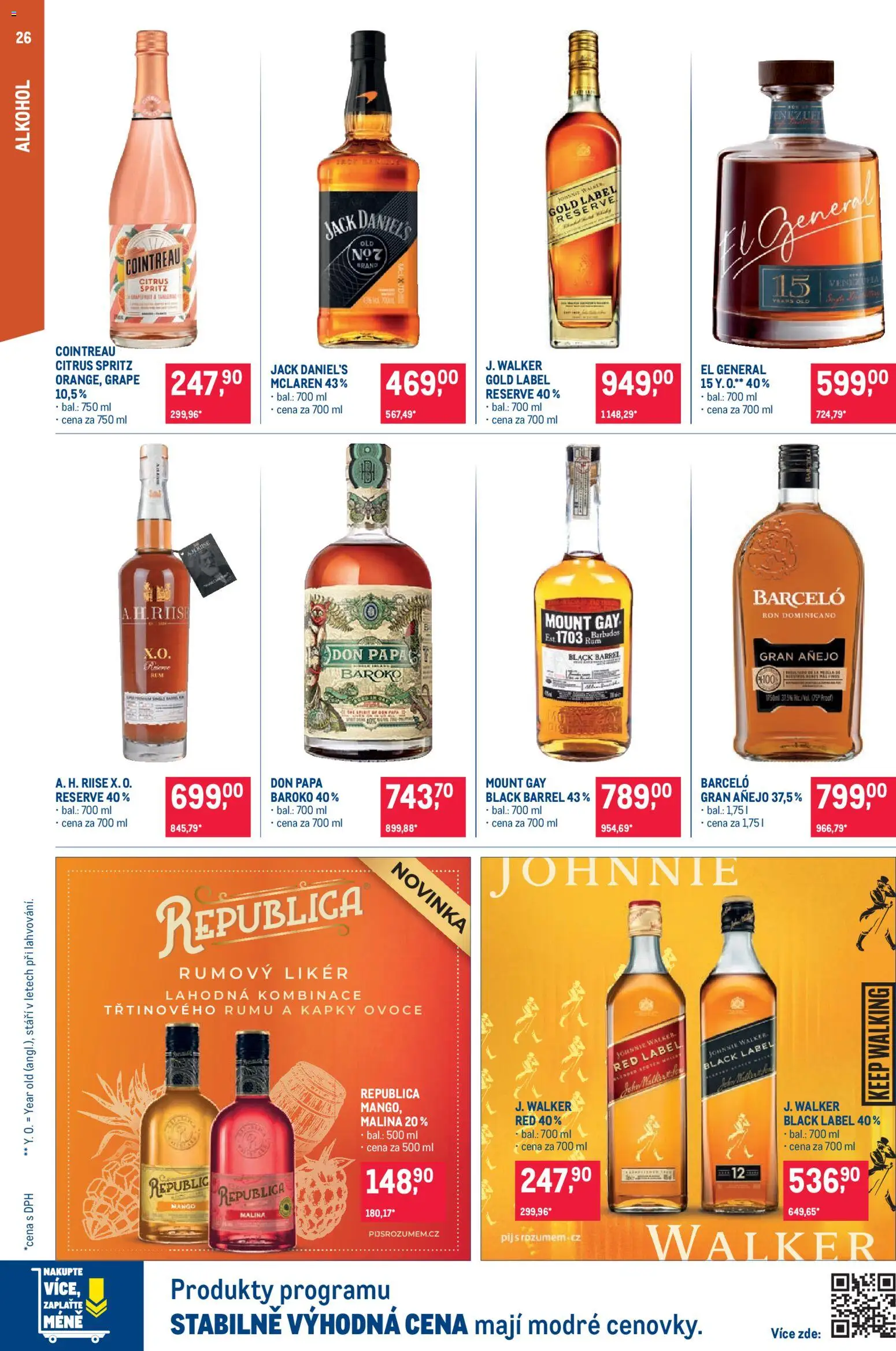 Makro leták - Pro milovníky jídla od 12.08.2026 | Strana: 26 | Produkty: Ovoce, Mango, Cointreau, Red Label