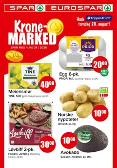 Forhåndsvisning av Spar kundeavis gyldig fra 17/08/2026