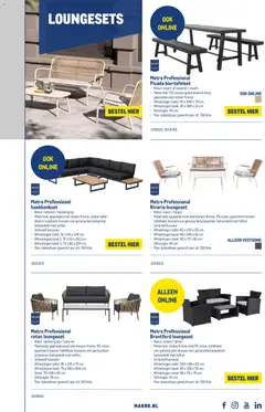 Makro folder - Terras & BBQ - Voorbeeld van een folder van Makro, geldig van 15.04.2026 | Pagina: 21 | Producten: Gewicht, Bank, Stoel, Kussens