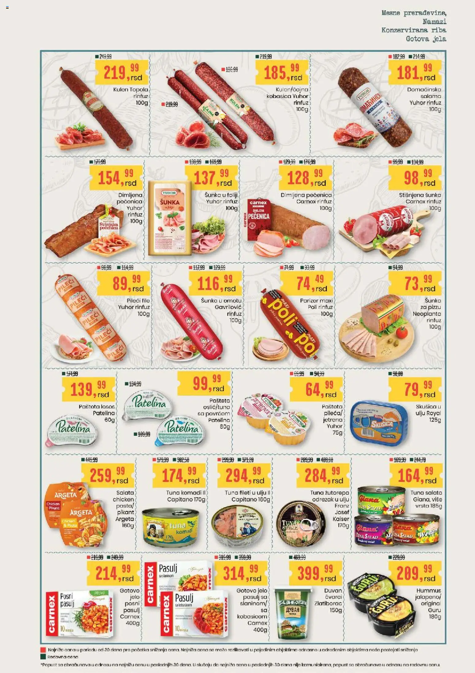 Aroma Market katalog - važi od 11.06.2026 | Strana: 9 | Proizvode: Pasulj, Čvarci, Kulen, Hummus