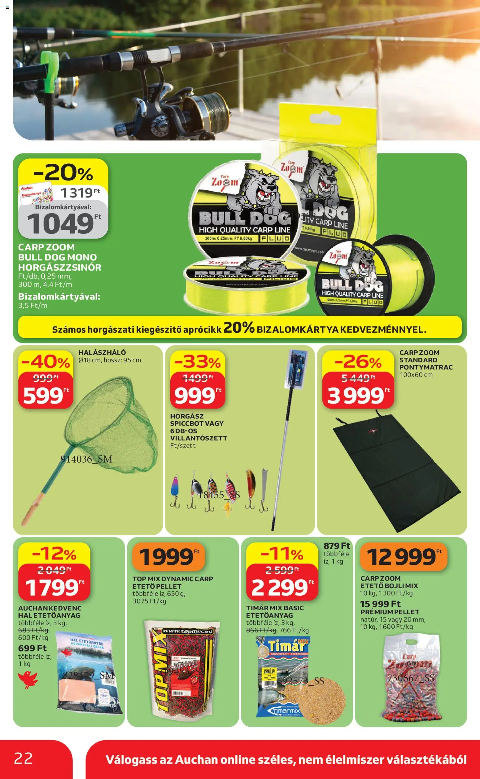Auchan akciós ujság - amely érvényes a következő dátumtól: 16.04.2026 | Oldal: 22 | Termékek: Hal