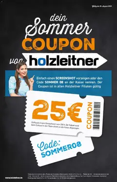 Angebote - Holzleitner: Prospekt August 2026 ab 09.08.2026 gültig