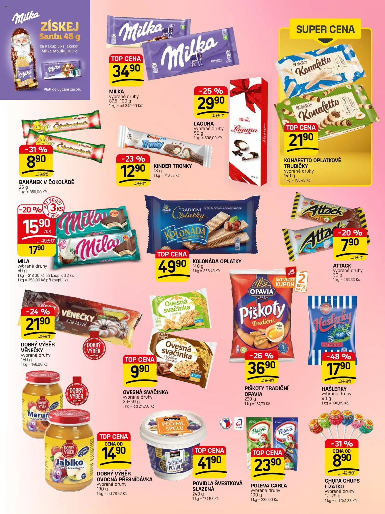 Flop leták - FlopTop od 14.10.2026 | Strana: 9 | Produkty: Milka, Povidla, Mila, Body
