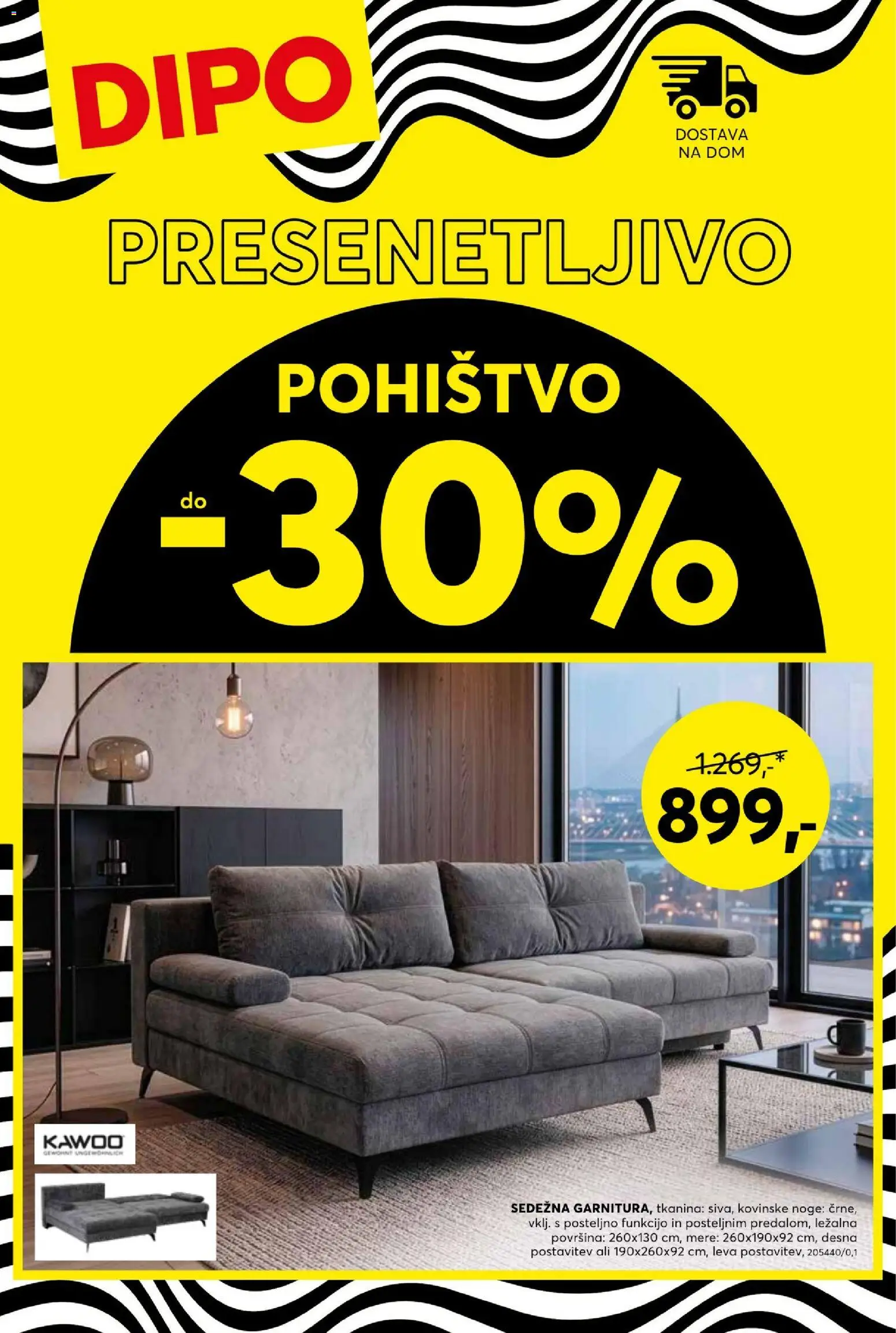 Novi Dipo katalog ponudbe – veljaven od 13.10.2026 | Stran: 1 | Izdelki: Pohištvo