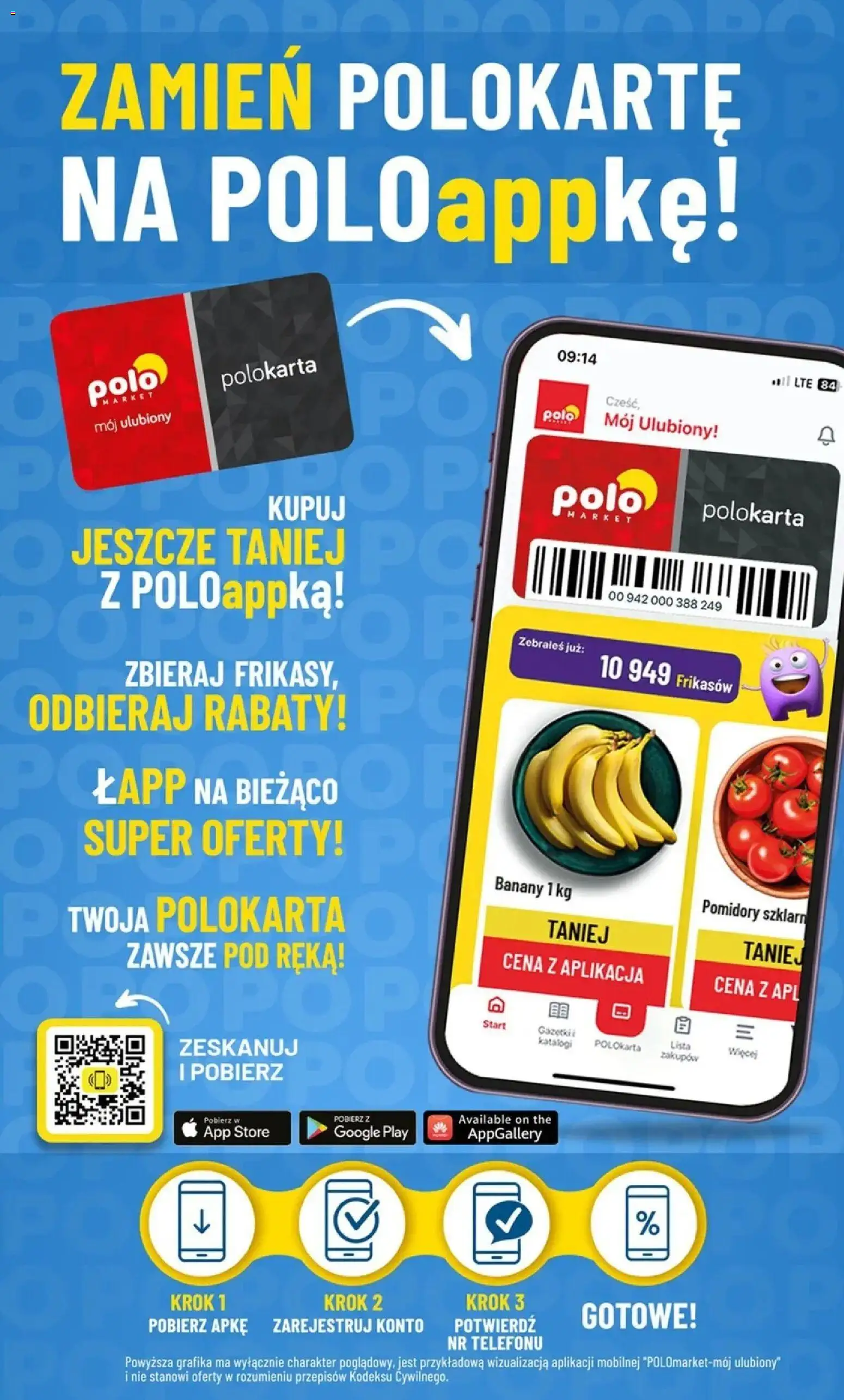 Nowa POLOmarket gazetka od jutra 26.08.2026 | Strona: 2 | Produkty: Pomidory, Banany